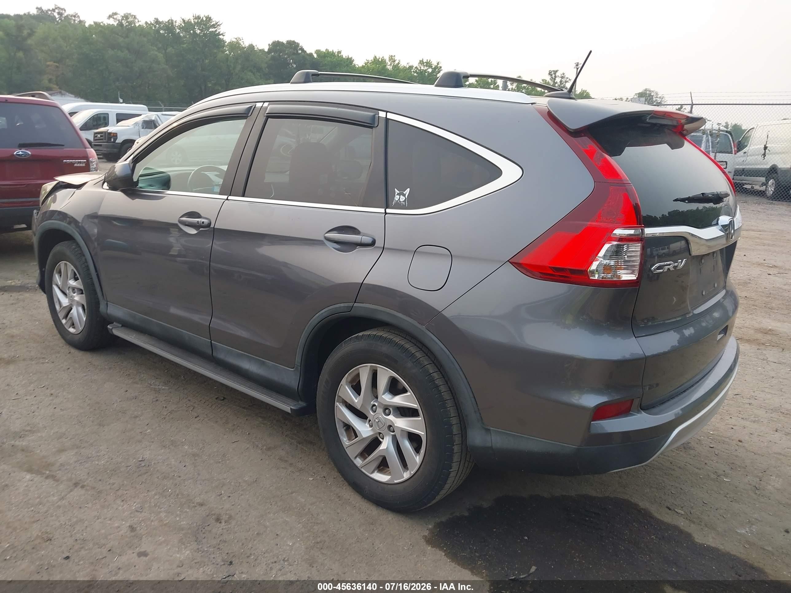 2015 Honda Cr-v Ex-l Серый vin: 2HKRM4H7XFH664385