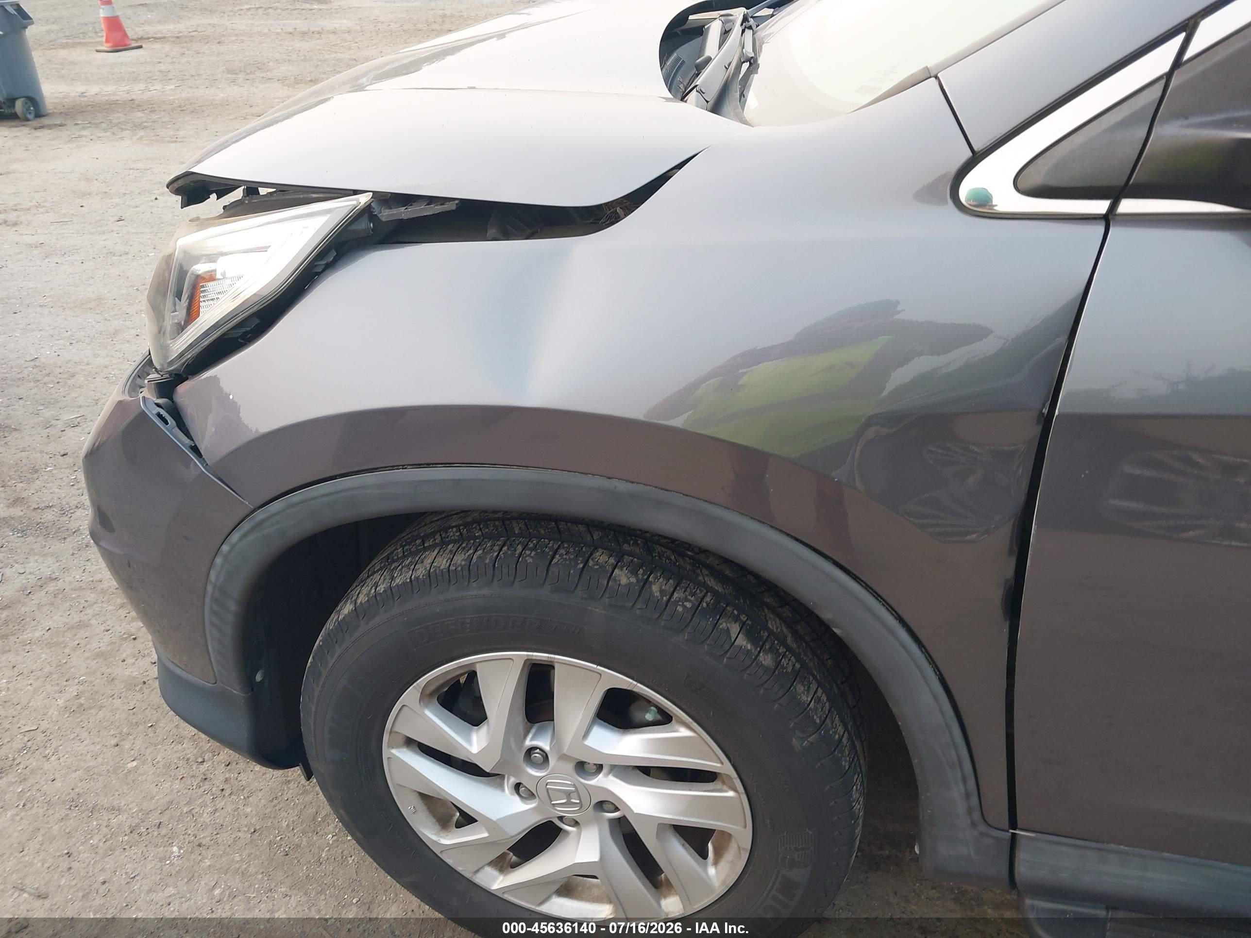 2015 Honda Cr-v Ex-l Серый vin: 2HKRM4H7XFH664385