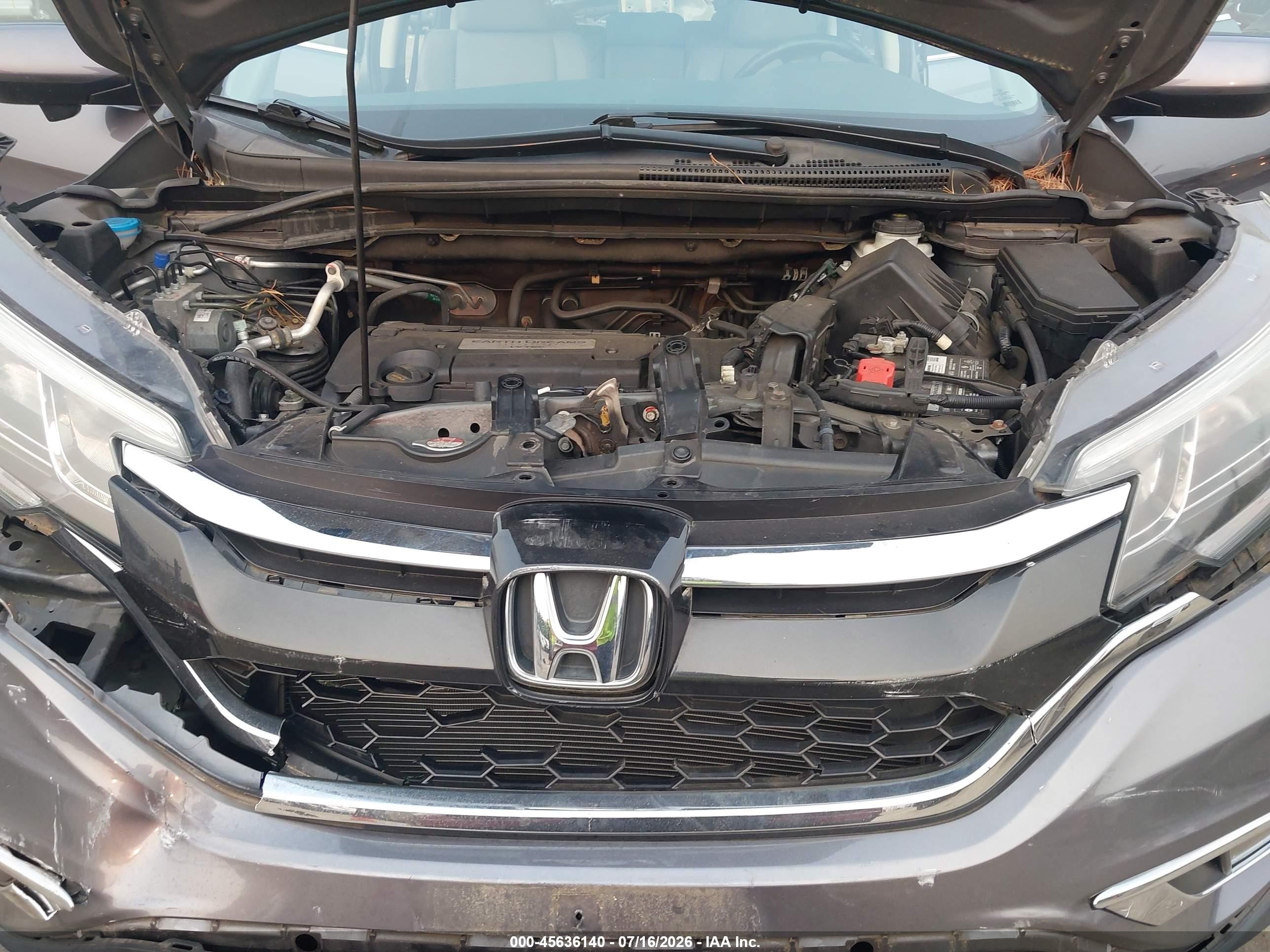 2015 Honda Cr-v Ex-l Серый vin: 2HKRM4H7XFH664385