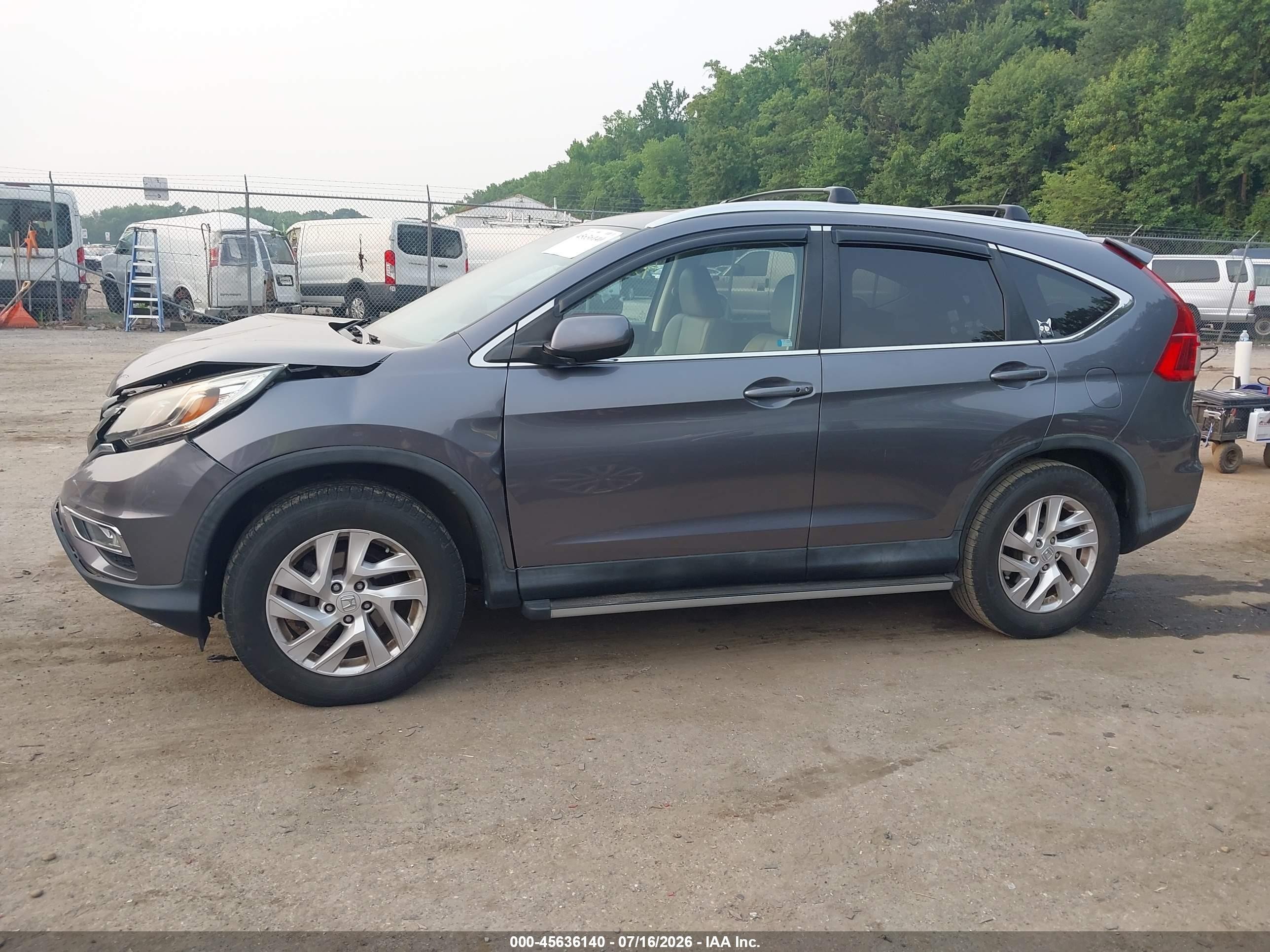 2015 Honda Cr-v Ex-l Серый vin: 2HKRM4H7XFH664385