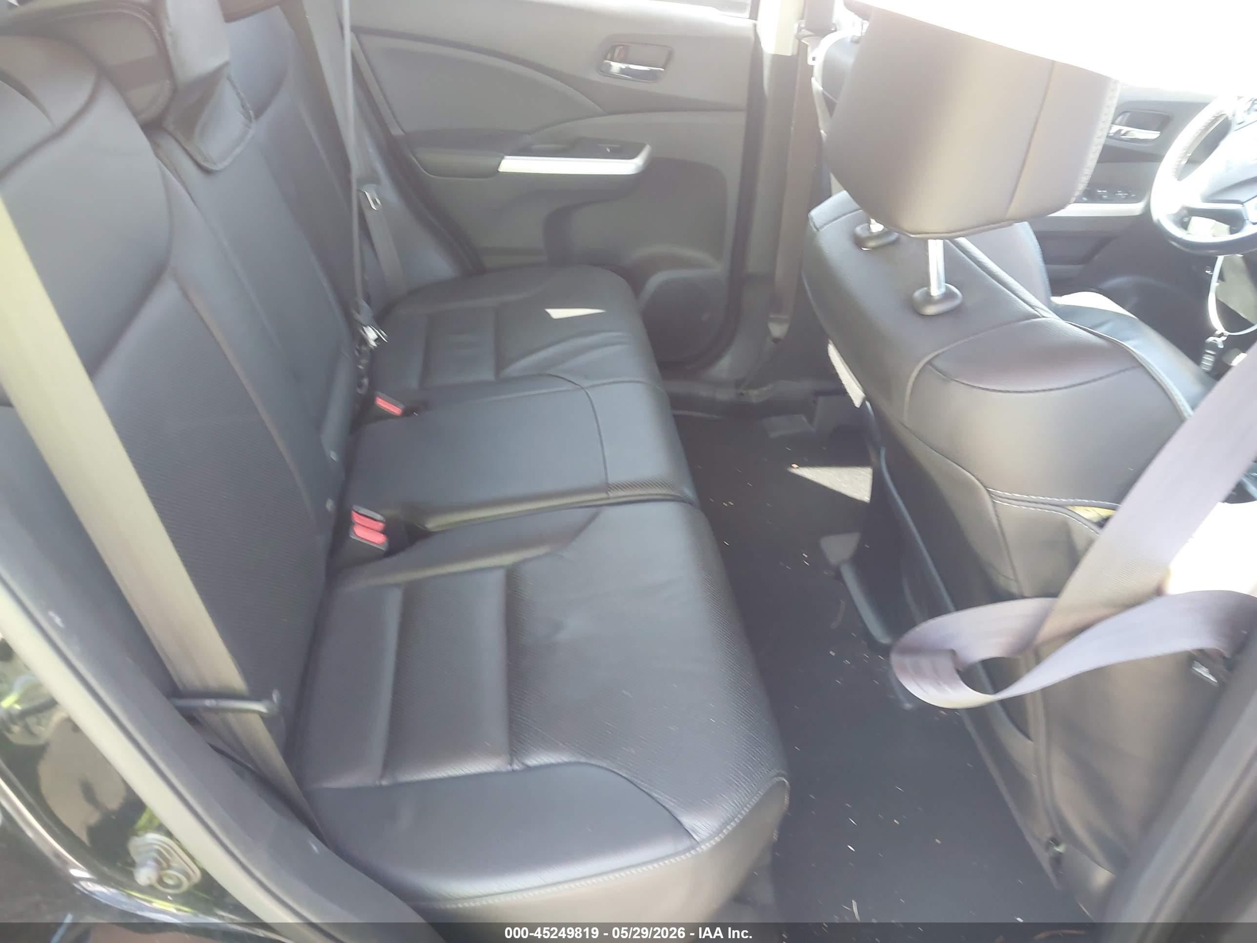 2015 Honda Cr-v Ex-l Black vin: 2HKRM4H7XFH668680