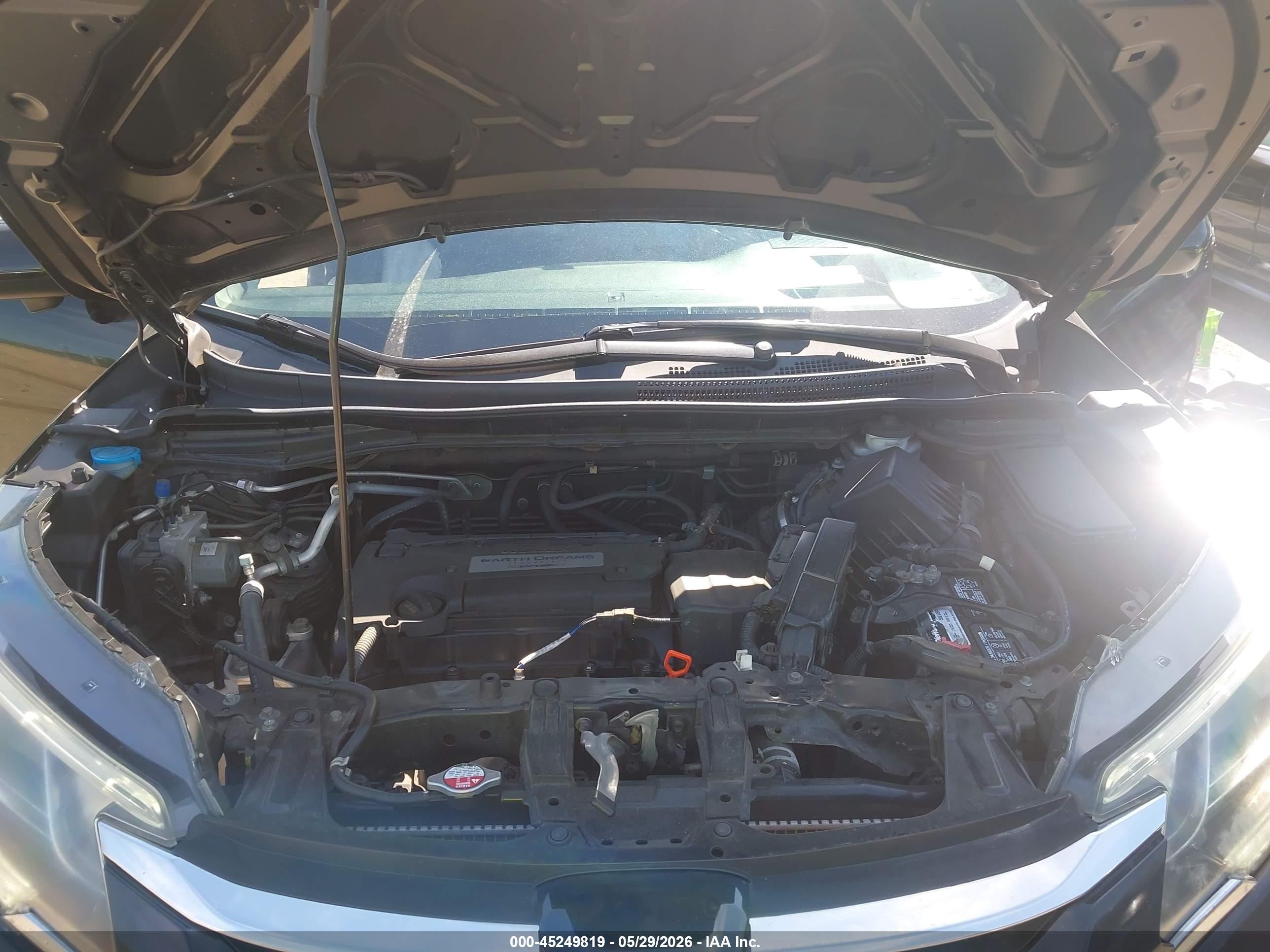 2015 Honda Cr-v Ex-l Black vin: 2HKRM4H7XFH668680