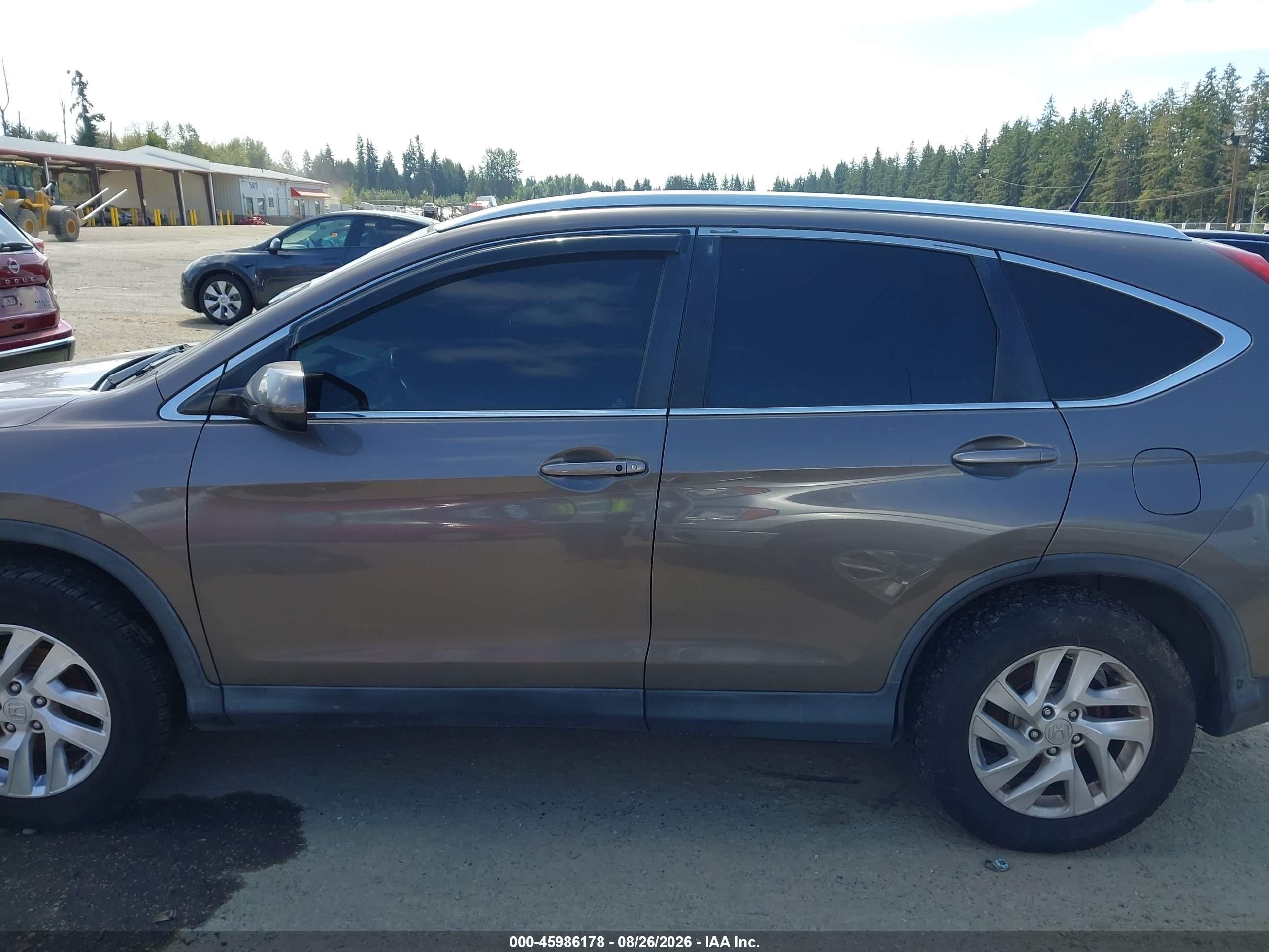 2015 Honda Cr-v Ex-l Gray vin: 2HKRM4H7XFH669456