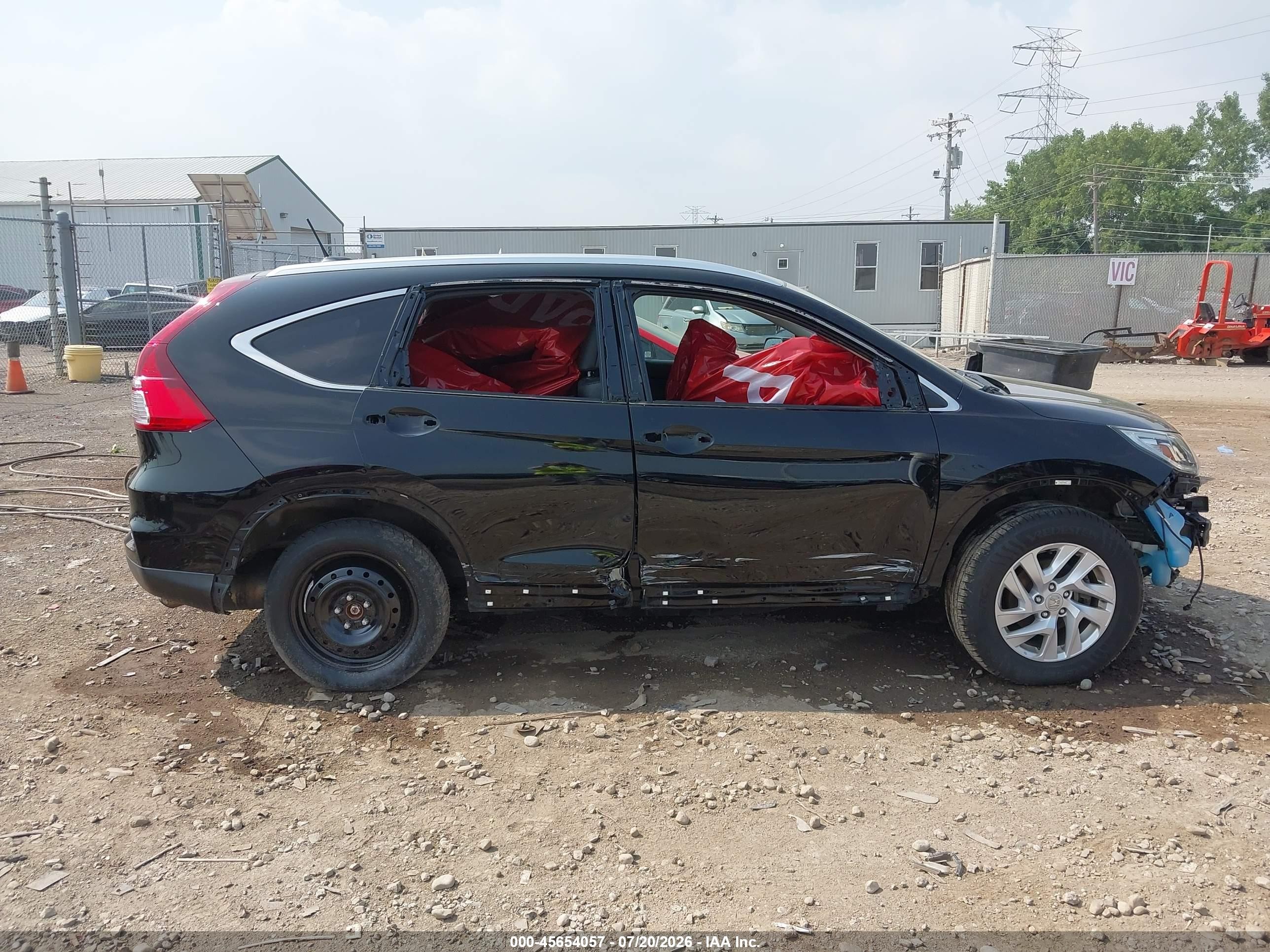 2015 Honda Cr-v Ex-l Black vin: 2HKRM4H7XFH698696