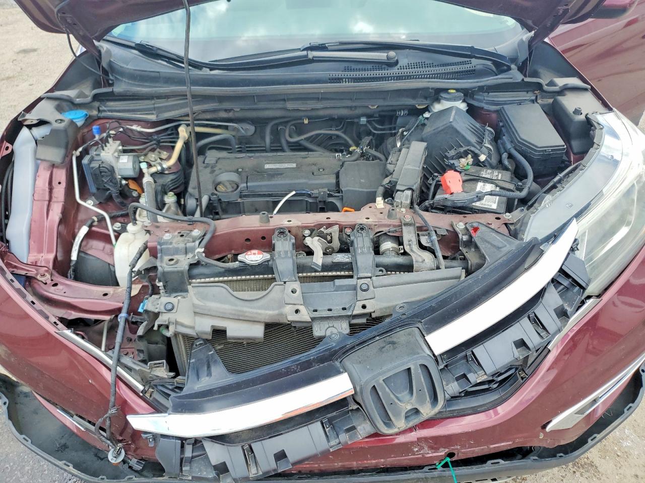 2016 Honda Cr-v Exl Burgundy vin: 2HKRM4H7XGH662749