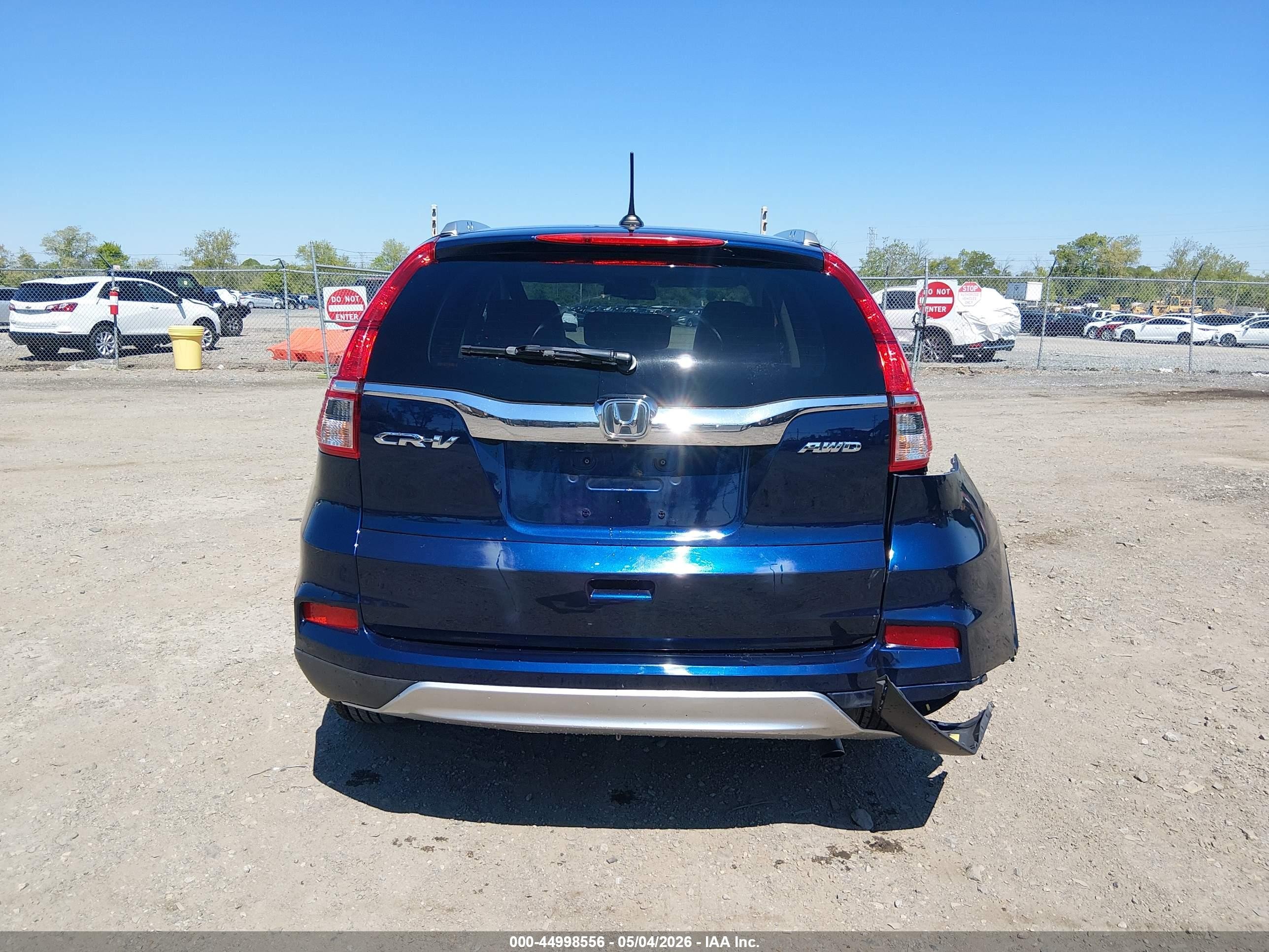 2016 Honda Cr-v Ex-l Синий vin: 2HKRM4H7XGH696447