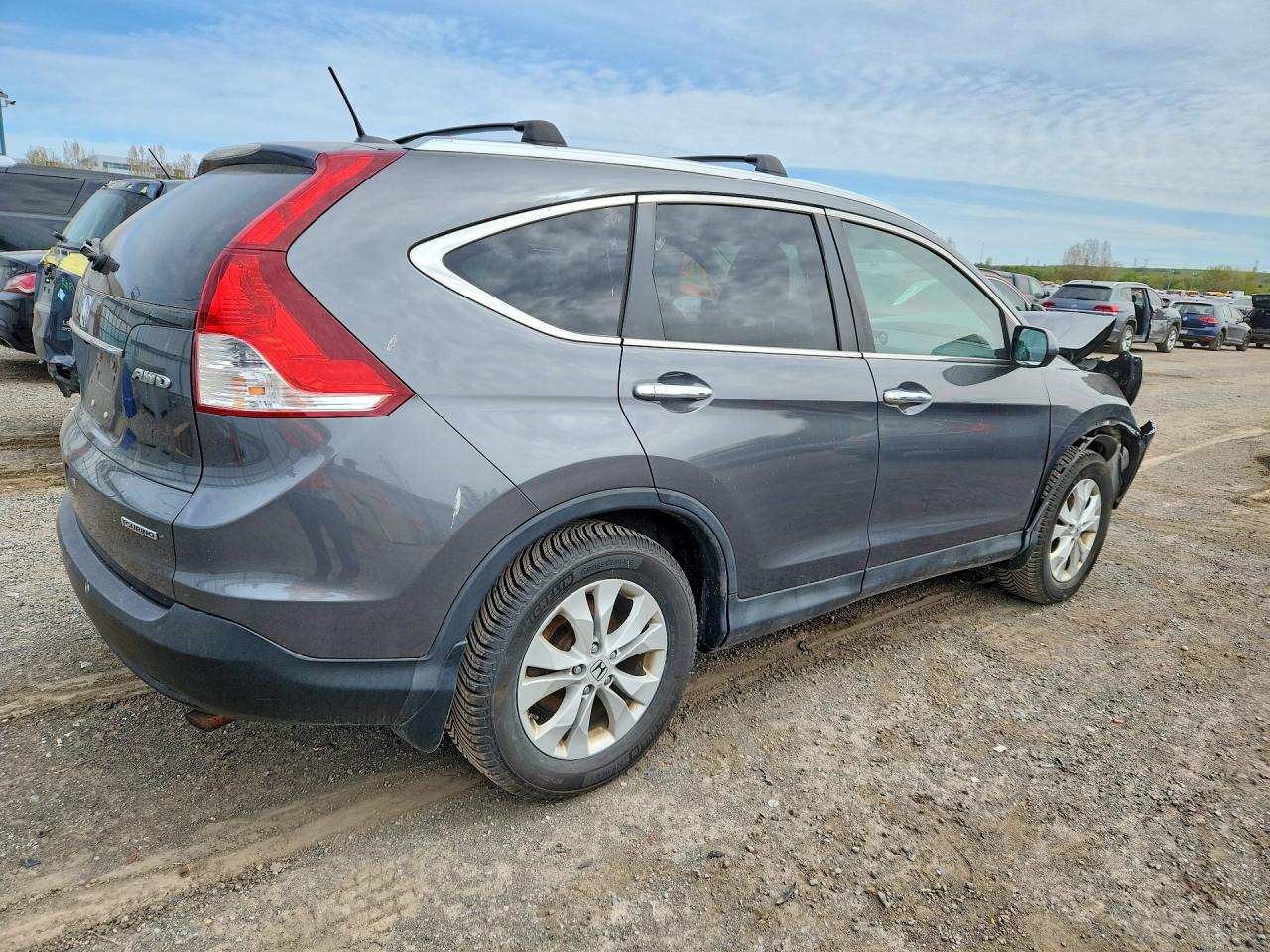 2013 Honda Cr-v Touring 4dr Awd Серый vin: 2HKRM4H92DH106299
