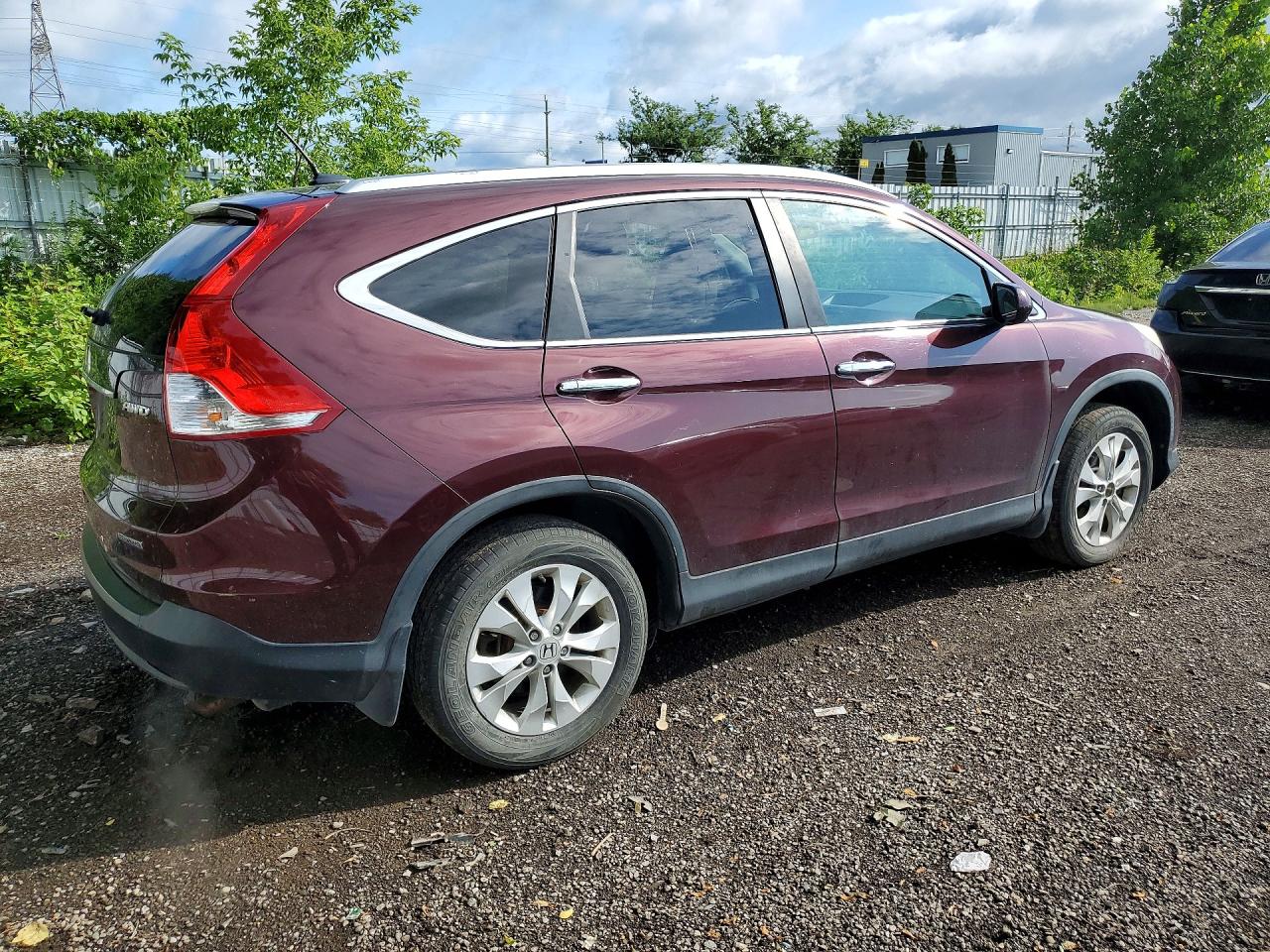 2013 Honda Cr-v Touring Burgundy vin: 2HKRM4H94DH114842
