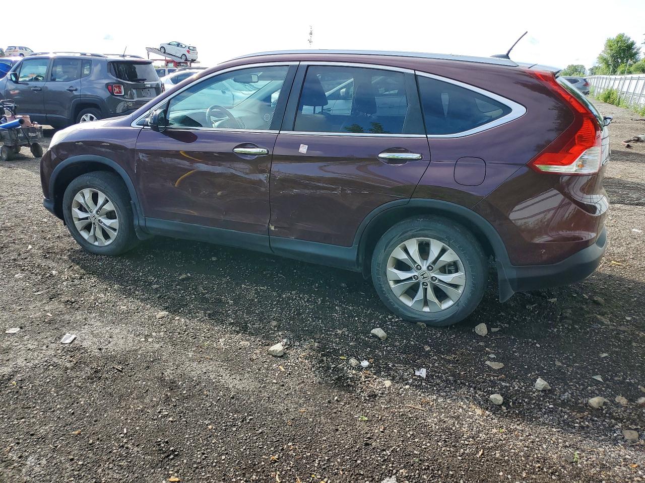 2013 Honda Cr-v Touring Burgundy vin: 2HKRM4H94DH114842