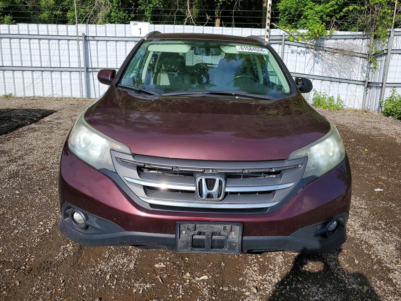 2013 Honda Cr-v Touring Burgundy vin: 2HKRM4H94DH114842