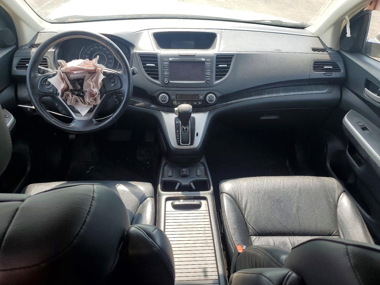2012 Honda Cr-v Touring White vin: 2HKRM4H97CH114106