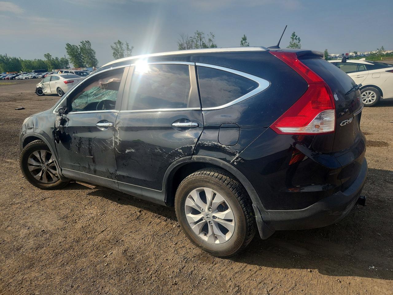 2014 Honda Cr-v Touring Black vin: 2HKRM4H97EH107370