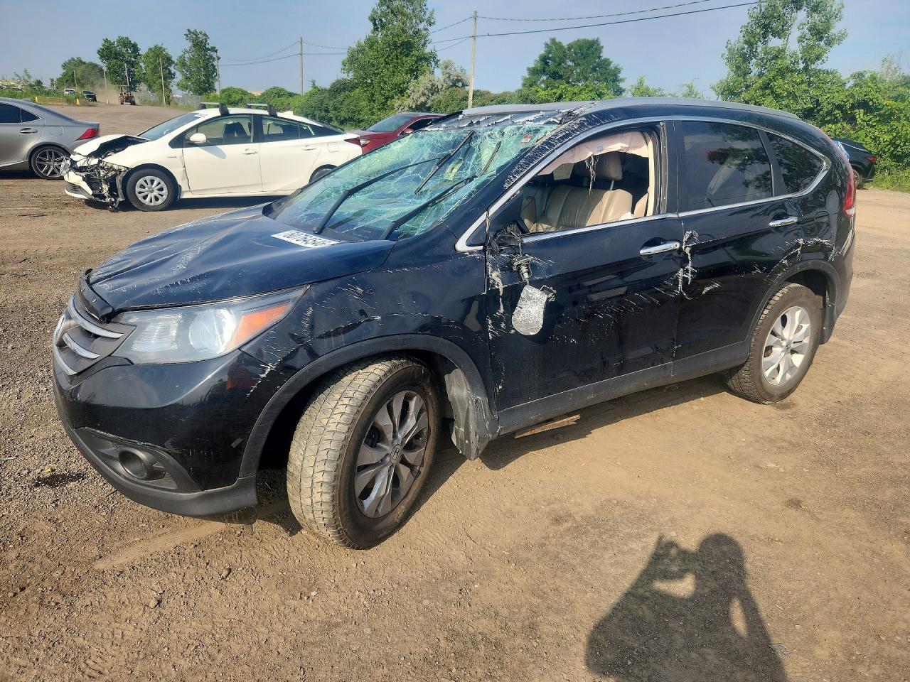 2014 Honda Cr-v Touring Черный vin: 2HKRM4H97EH107370