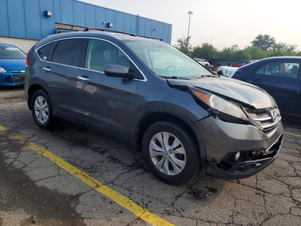 2013 Honda Cr-v Touring Silver vin: 2HKRM4H98DH114567