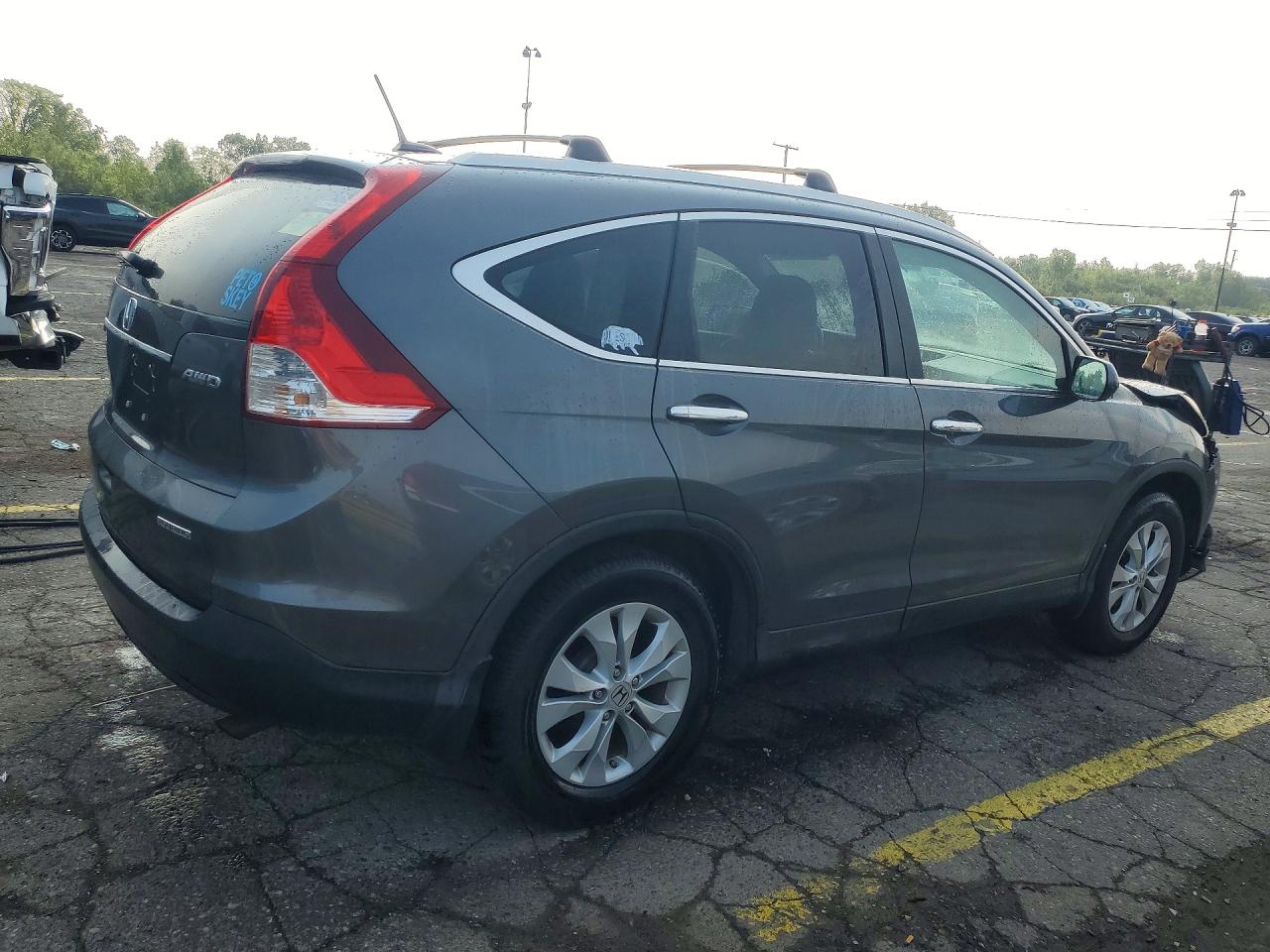 2013 Honda Cr-v Touring Silver vin: 2HKRM4H98DH114567