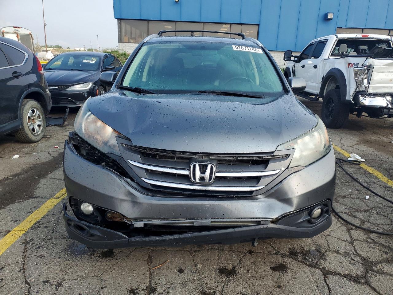 2013 Honda Cr-v Touring Silver vin: 2HKRM4H98DH114567