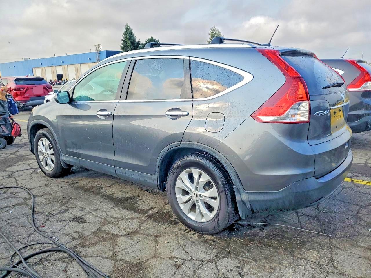 2013 Honda Cr-v Touring Silver vin: 2HKRM4H98DH114567