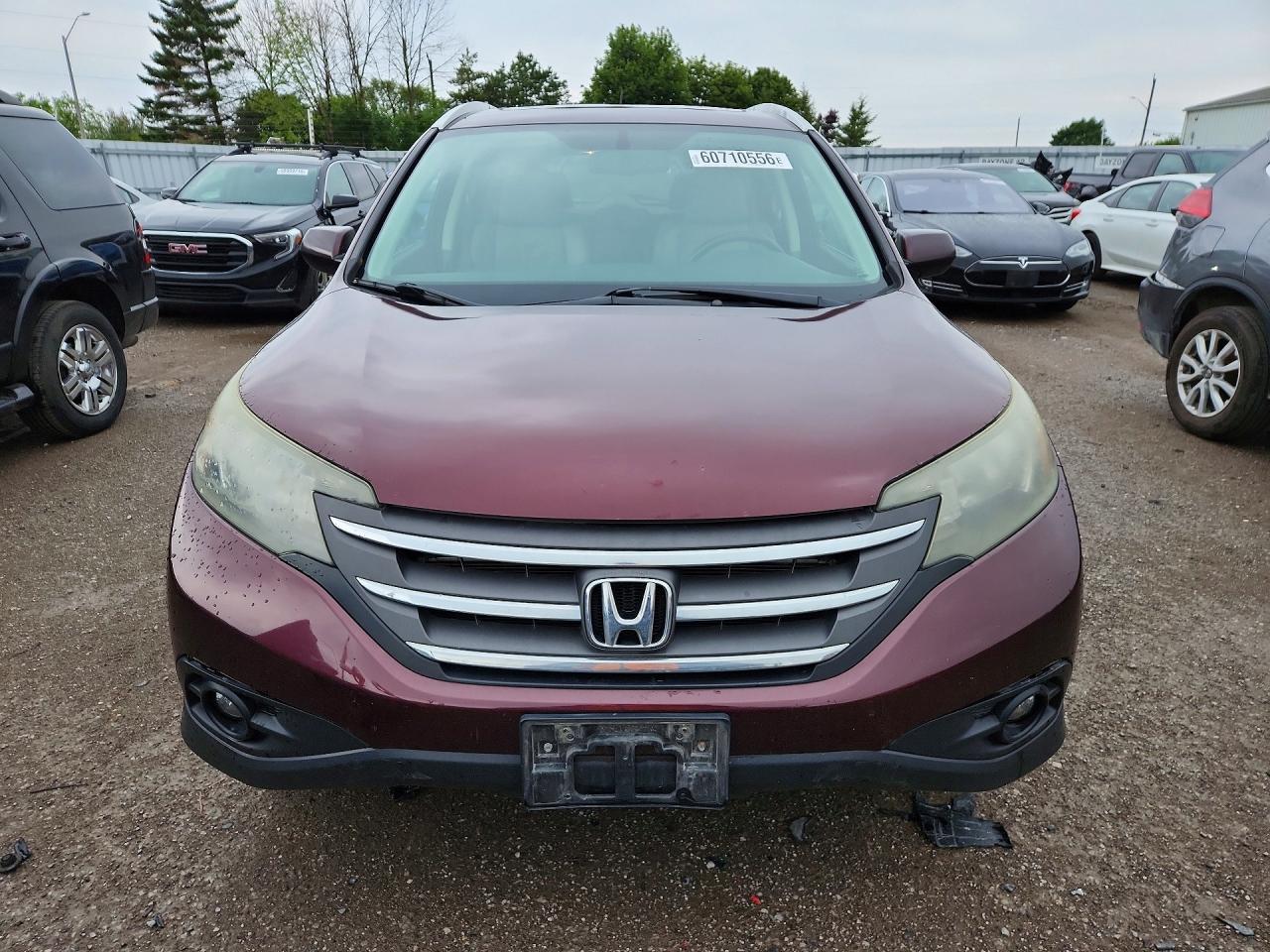 2013 Honda Cr-v Touring Burgundy vin: 2HKRM4H9XDH114389
