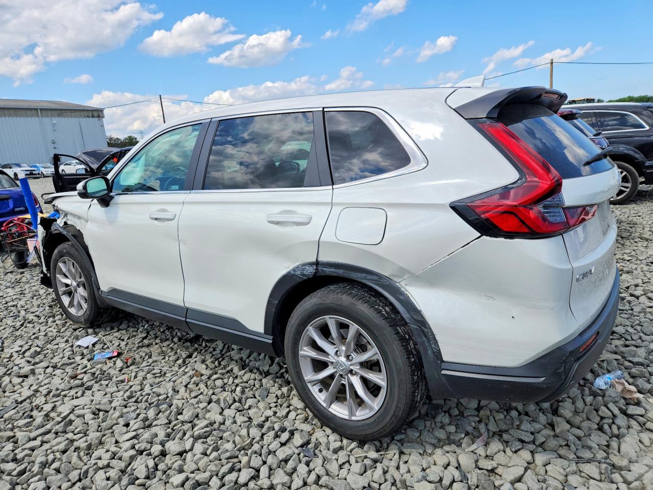 2024 Honda Cr-v Ex White vin: 2HKRS4H41RH484650