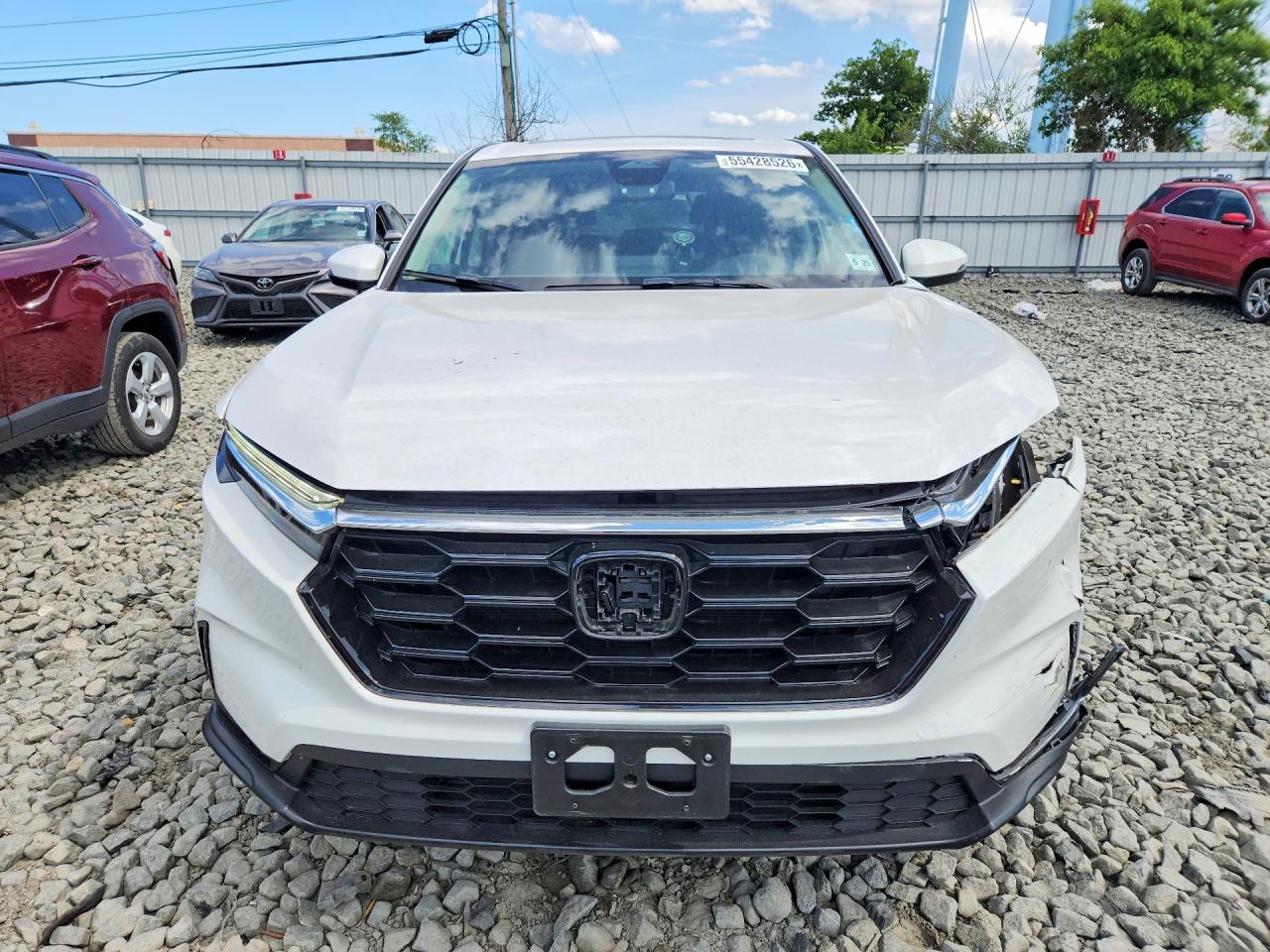 2024 Honda Cr-v Ex White vin: 2HKRS4H41RH484650