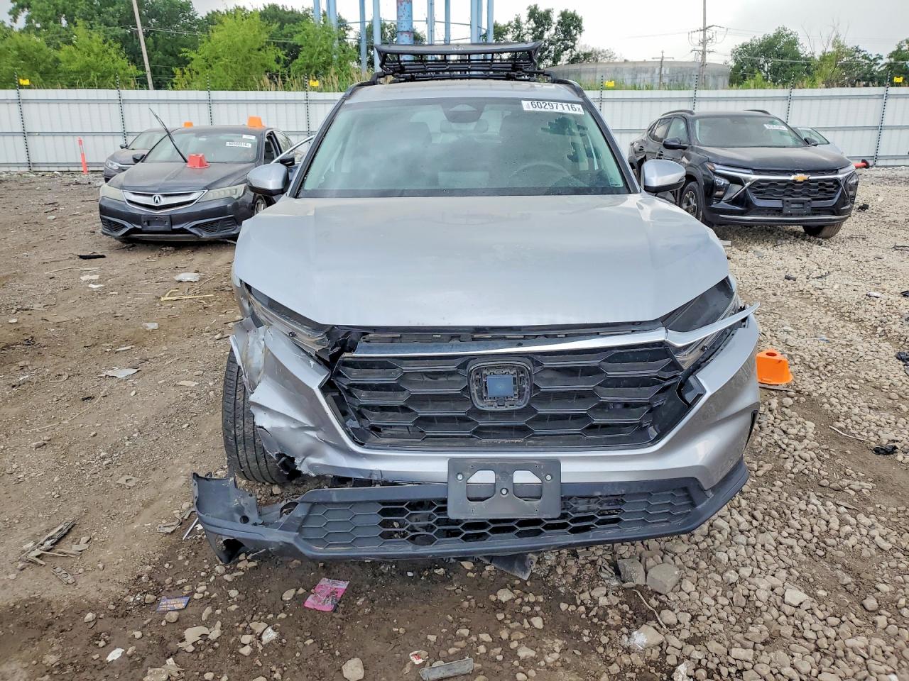 2024 Honda Cr-v Ex Silver vin: 2HKRS4H44RH406847