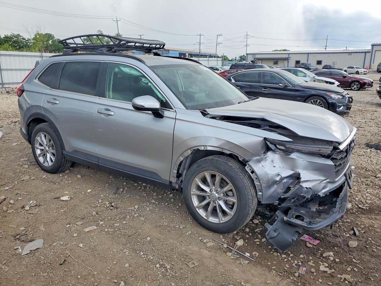 2024 Honda Cr-v Ex Silver vin: 2HKRS4H44RH406847