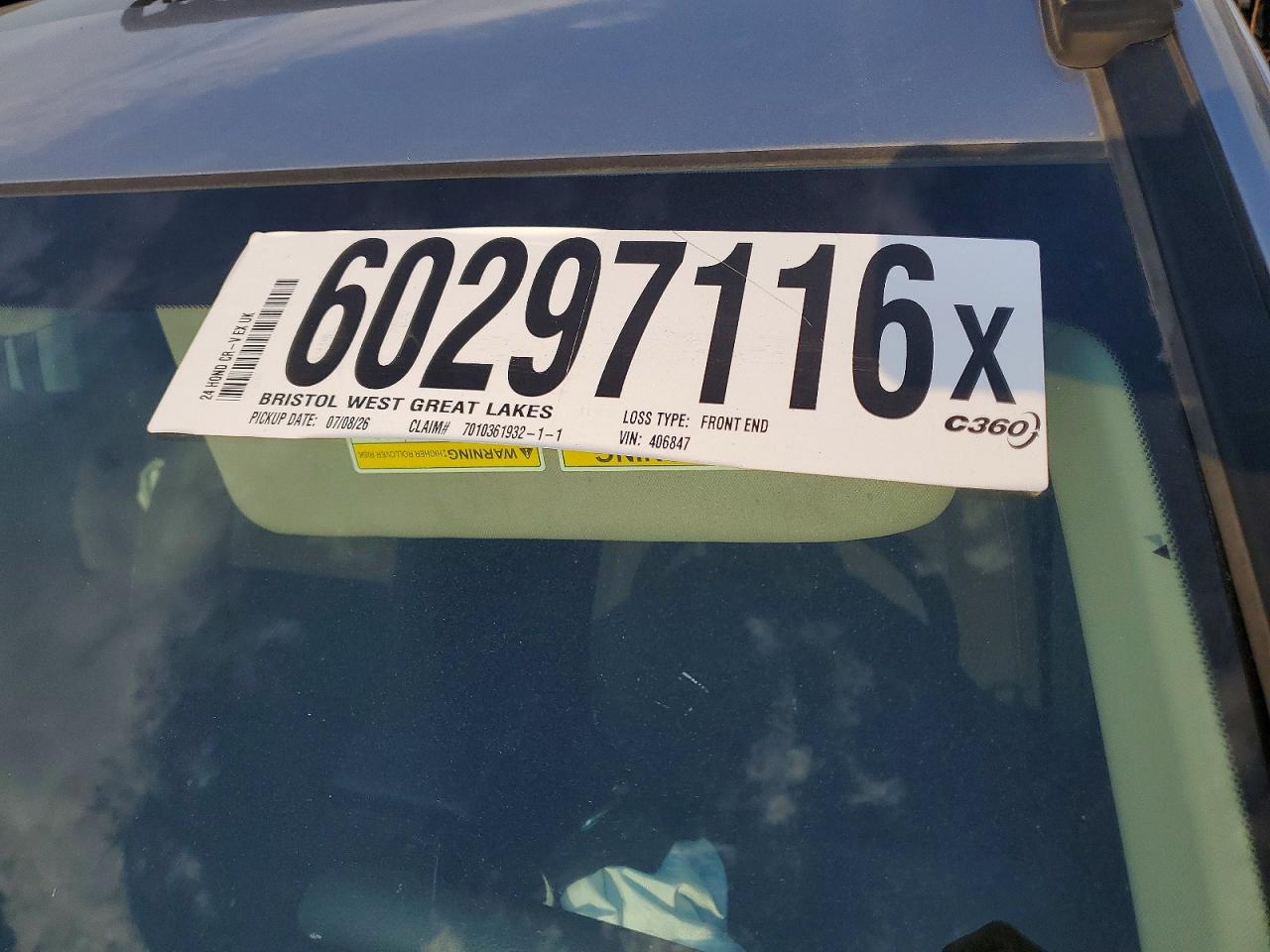 2024 Honda Cr-v Ex Silver vin: 2HKRS4H44RH406847