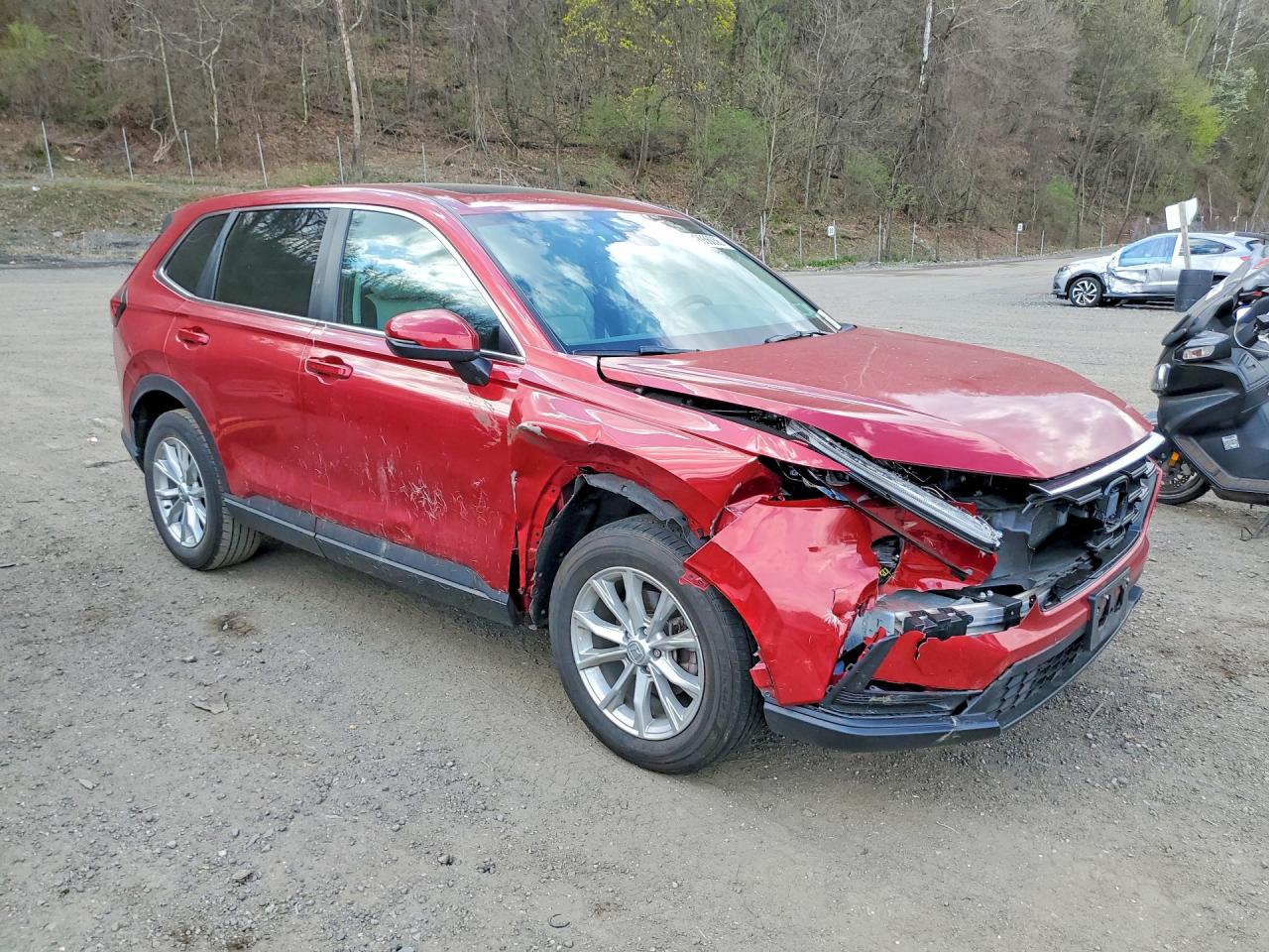 2025 Honda Cr-v Ex Red vin: 2HKRS4H45SH426692