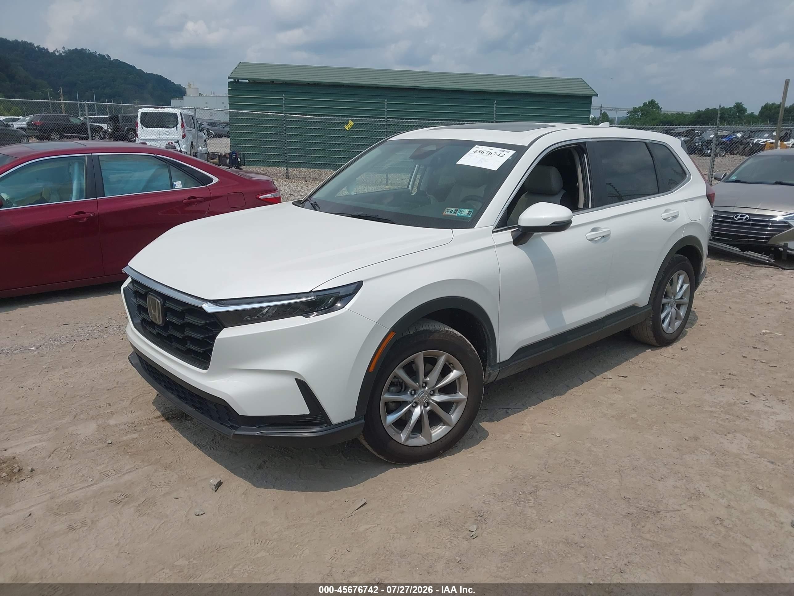 2026 Honda Cr-v Ex Awd White vin: 2HKRS4H48TH449403