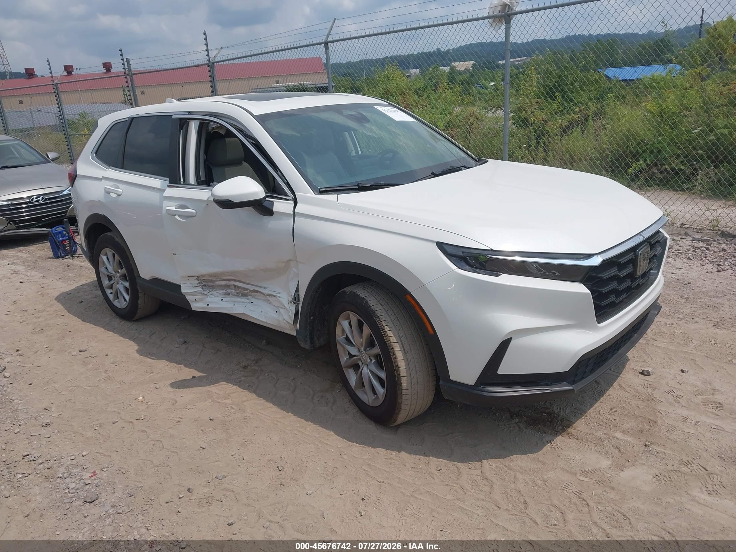 2026 Honda Cr-v Ex Awd White vin: 2HKRS4H48TH449403