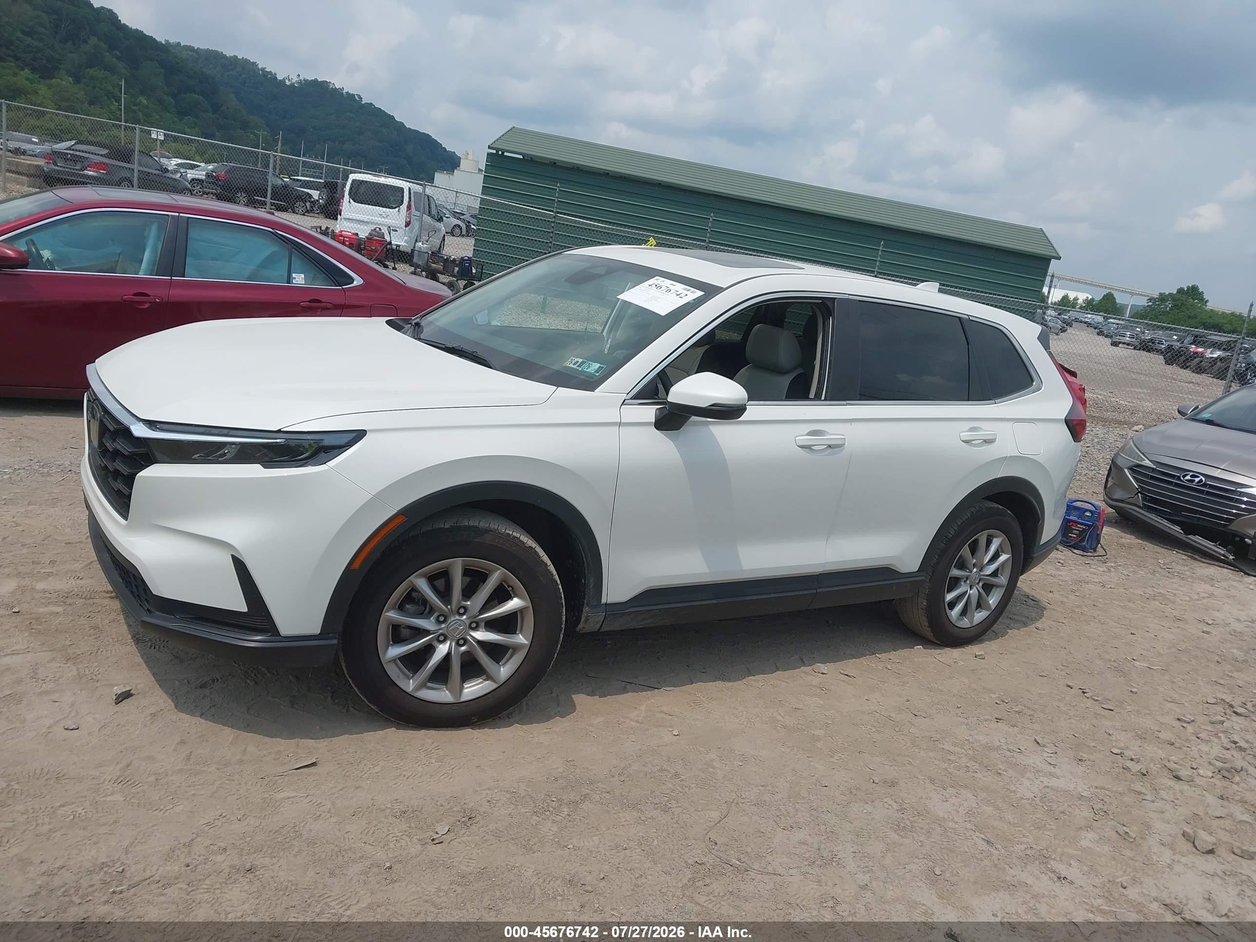 2026 Honda Cr-v Ex Awd White vin: 2HKRS4H48TH449403