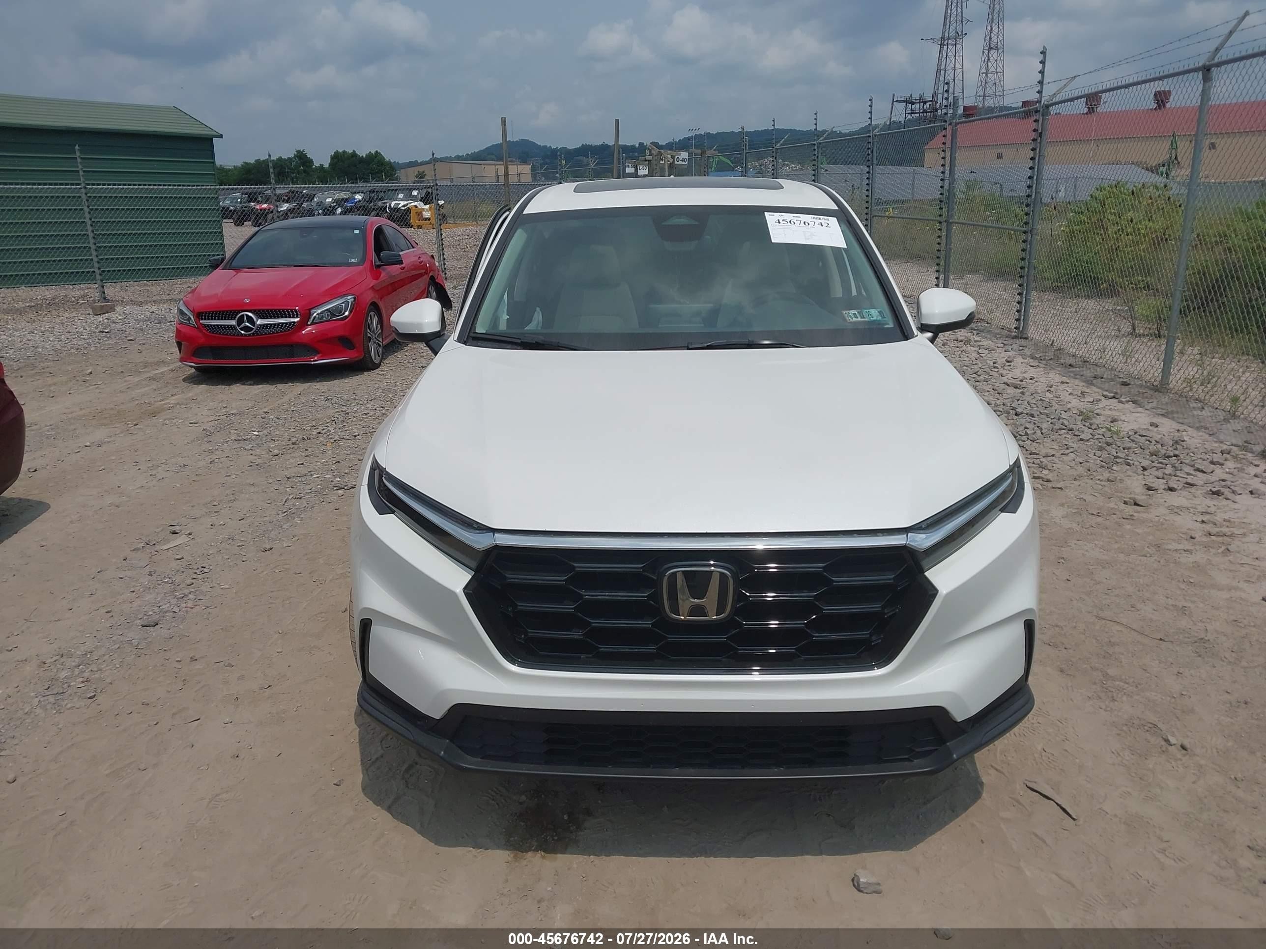 2026 Honda Cr-v Ex Awd White vin: 2HKRS4H48TH449403