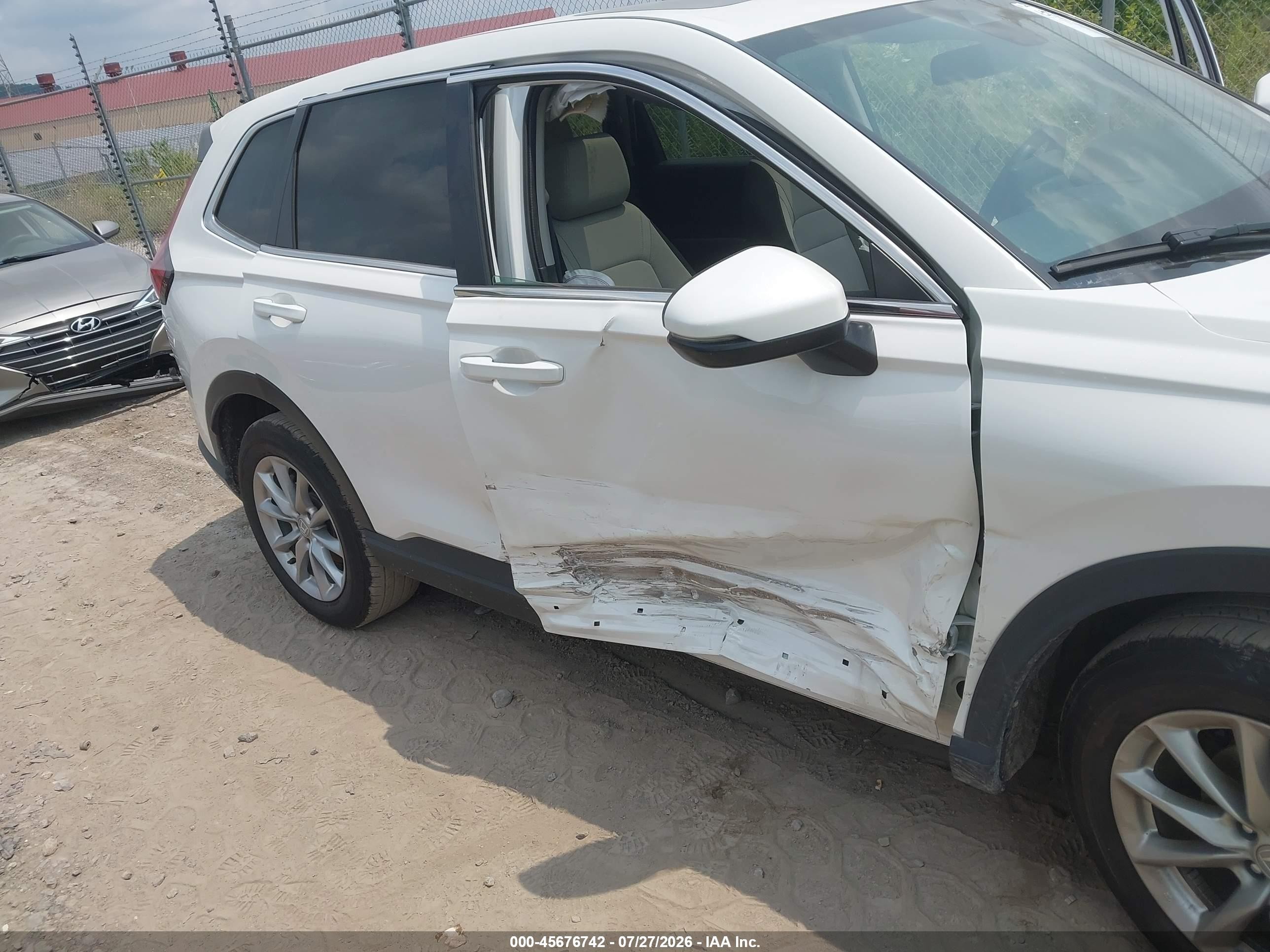 2026 Honda Cr-v Ex Awd White vin: 2HKRS4H48TH449403