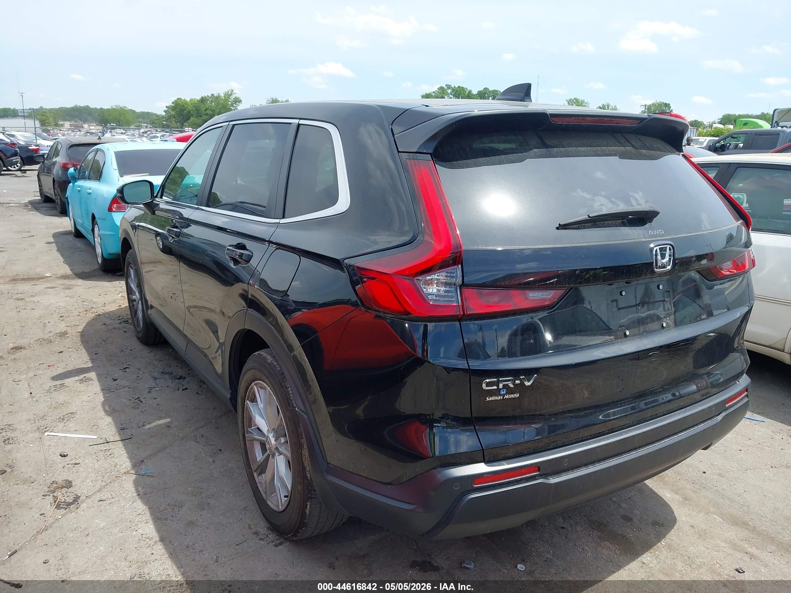 2025 Honda Cr-v Ex-l Awd Black vin: 2HKRS4H70SH404819