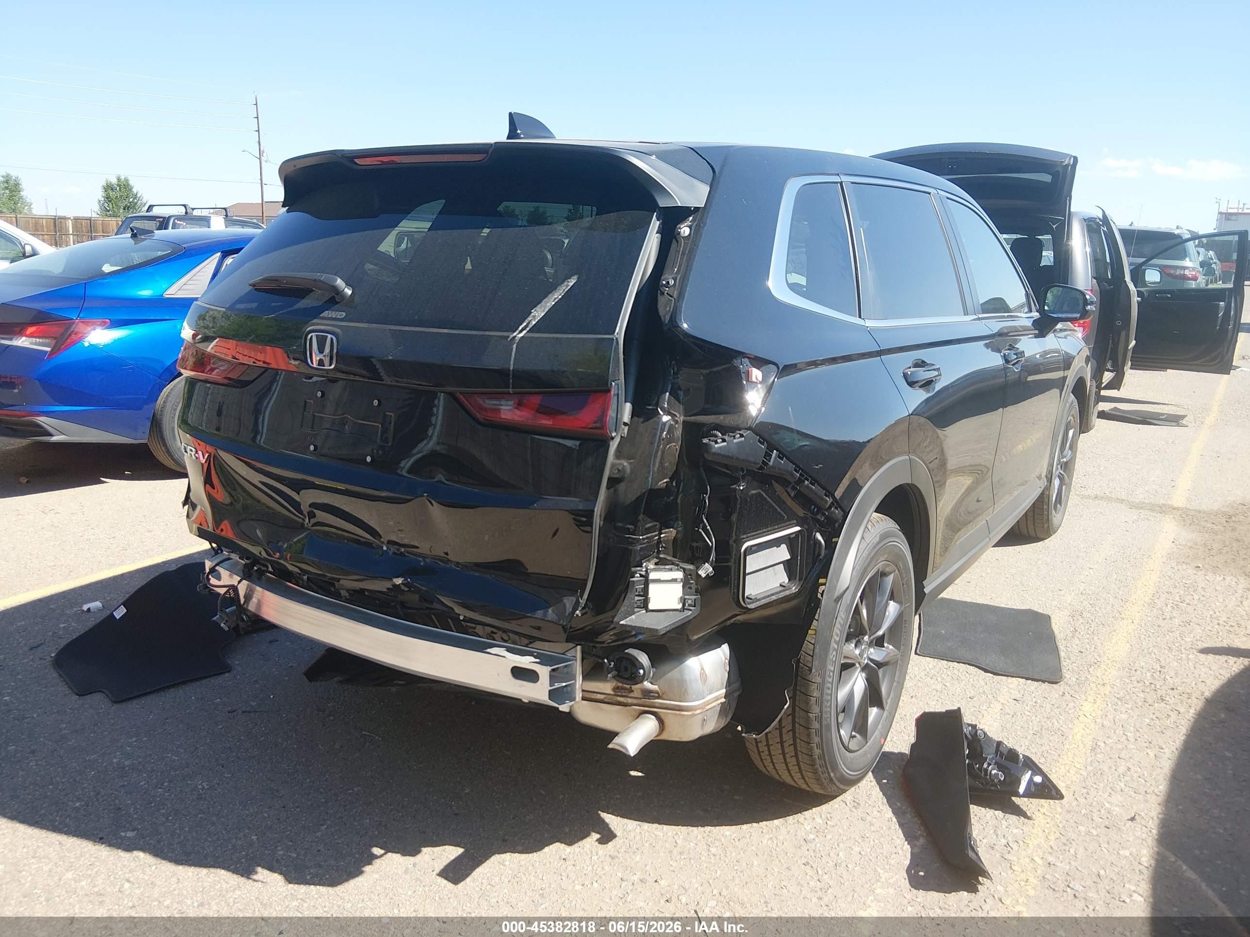 2026 Honda Cr-v Ex-l Awd Black vin: 2HKRS4H71TH494340