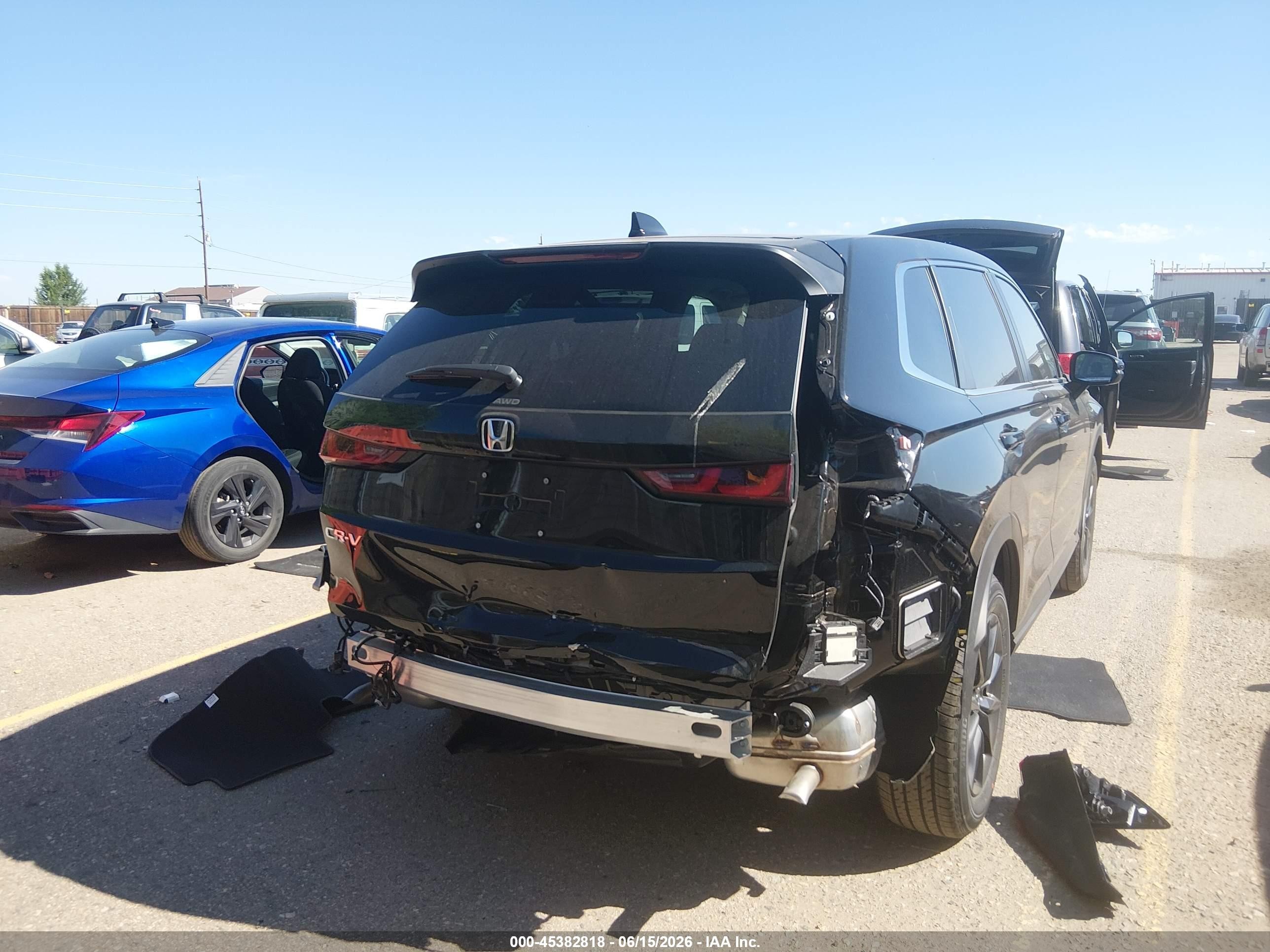 2026 Honda Cr-v Ex-l Awd Black vin: 2HKRS4H71TH494340
