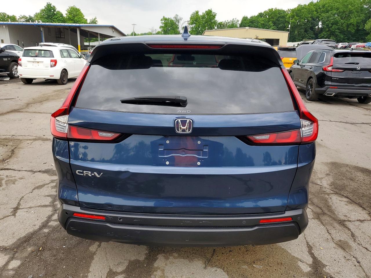 2024 Honda Cr-v Exl Синий vin: 2HKRS4H73RH411211