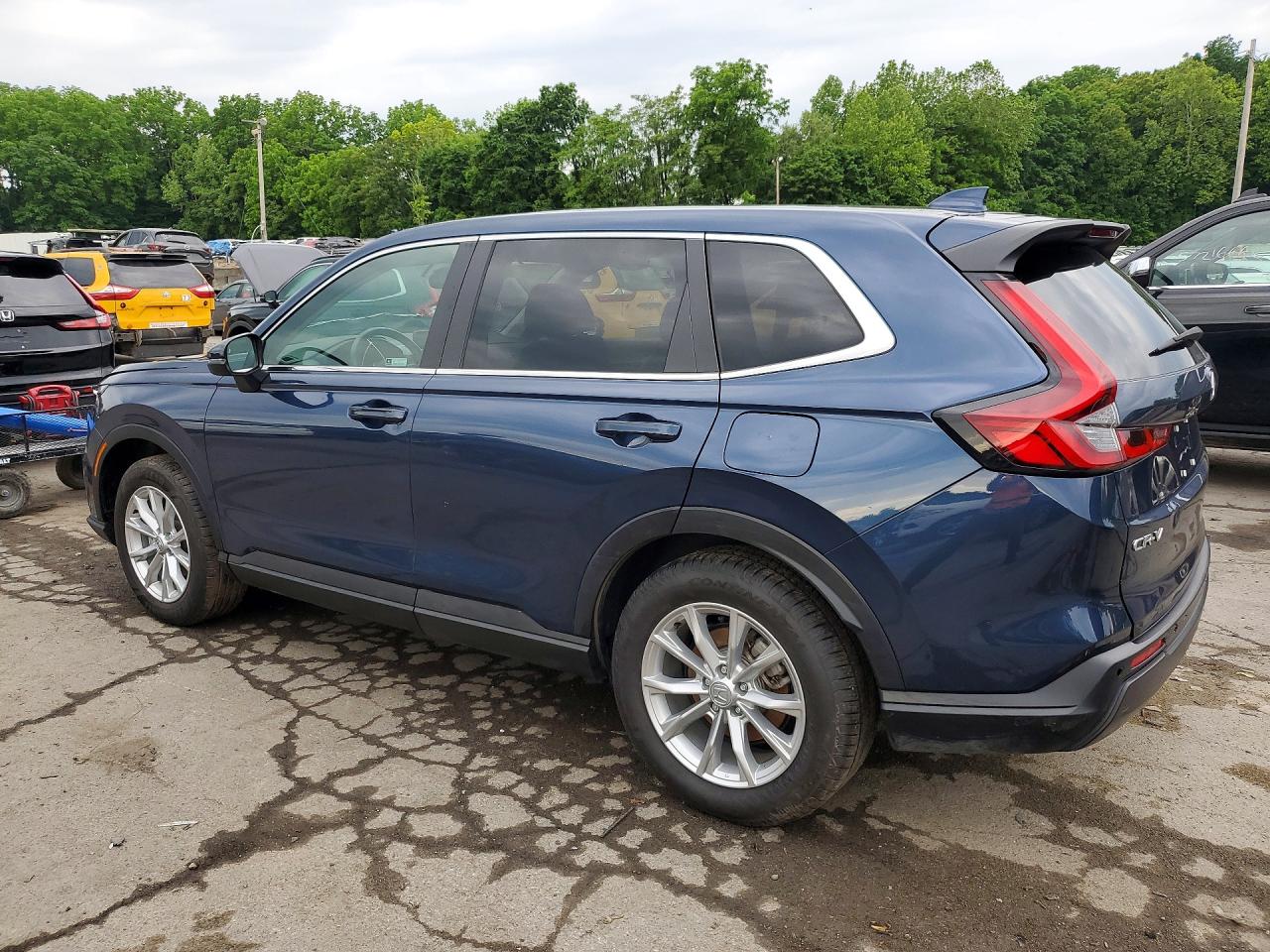 2024 Honda Cr-v Exl Синий vin: 2HKRS4H73RH411211