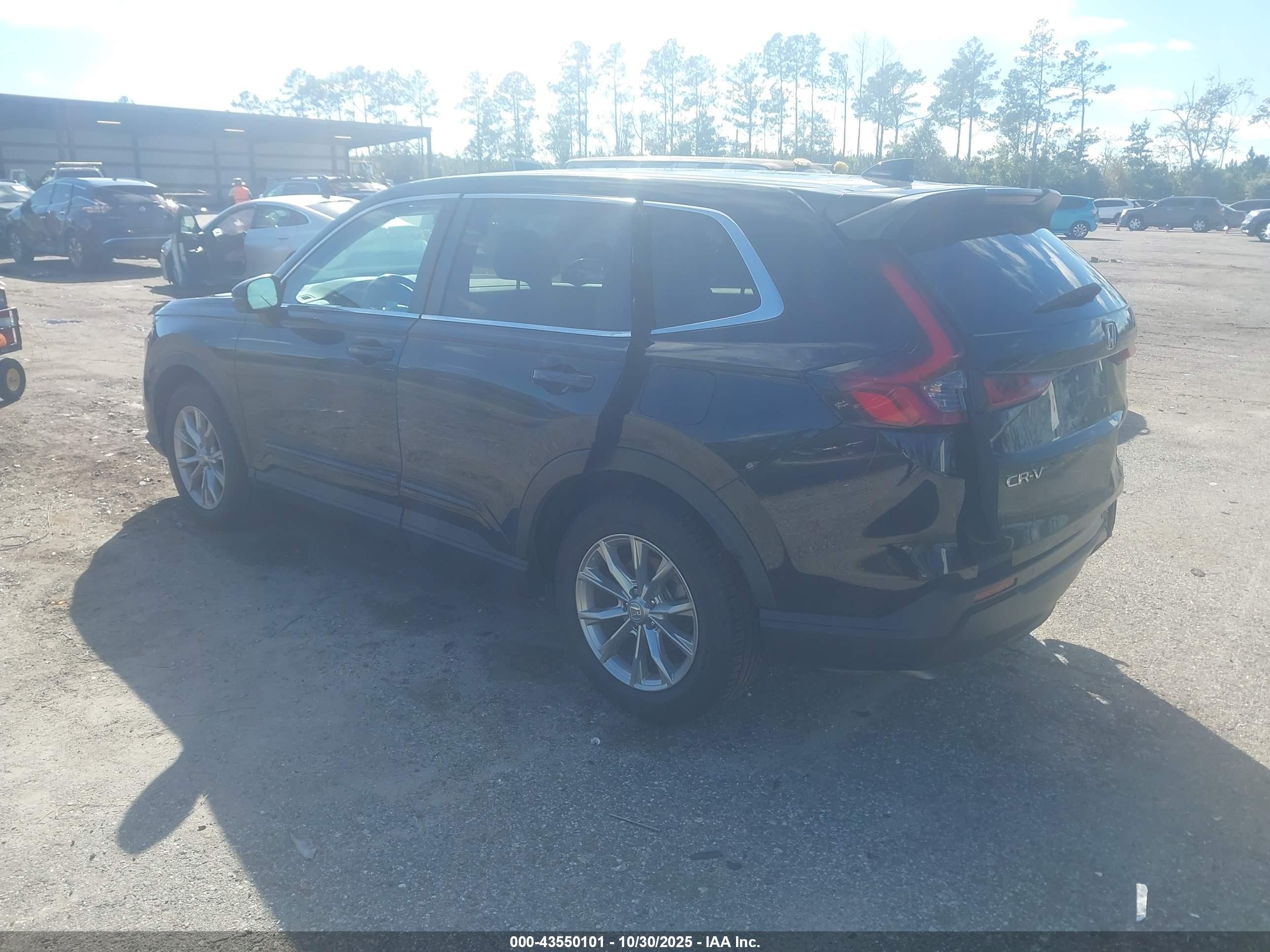 2023 Honda Cr-v Ex-l Awd Черный vin: 2HKRS4H74PH404636