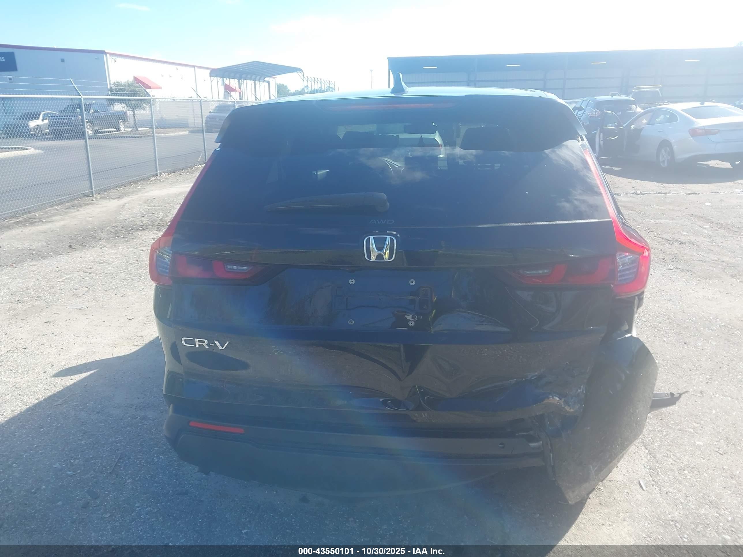 2023 Honda Cr-v Ex-l Awd Черный vin: 2HKRS4H74PH404636
