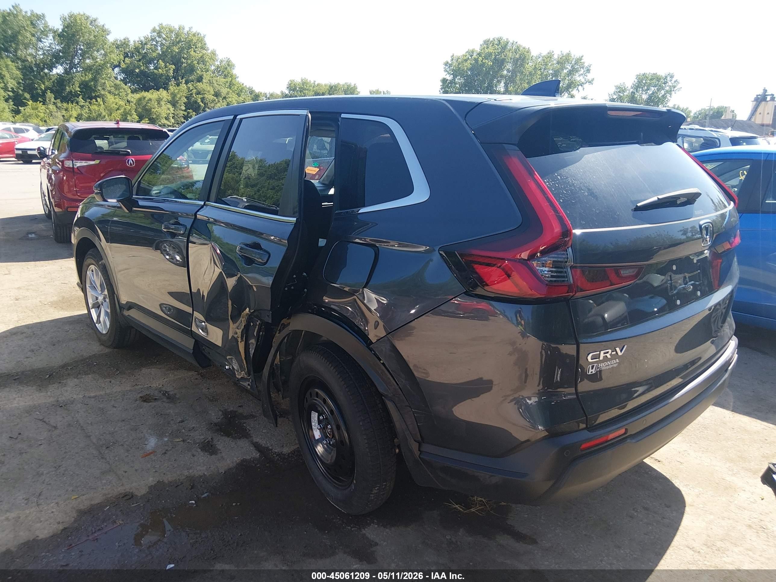 2024 Honda Cr-v Ex-l Awd Серый vin: 2HKRS4H74RH430060