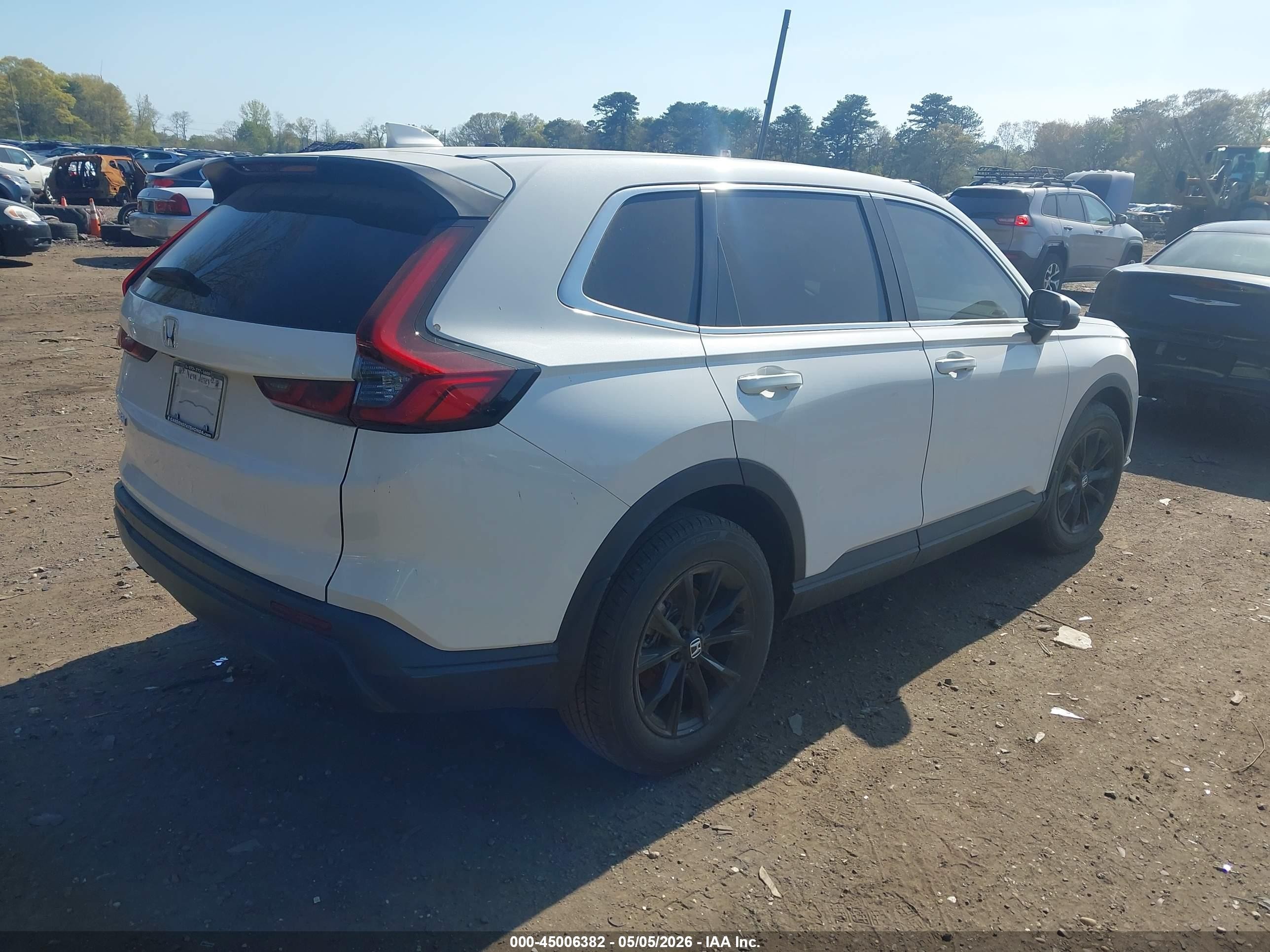 2025 Honda Cr-v Ex-l Awd Белый vin: 2HKRS4H75SH445995