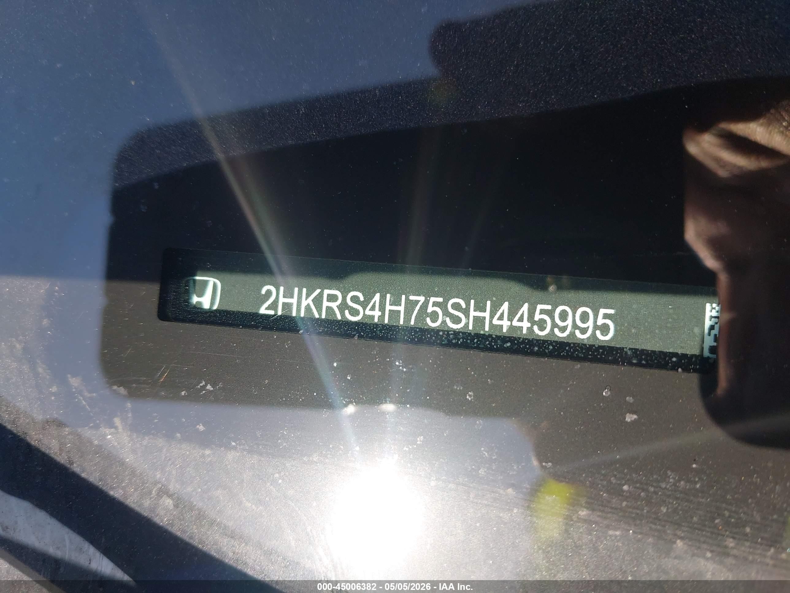 2025 Honda Cr-v Ex-l Awd Белый vin: 2HKRS4H75SH445995