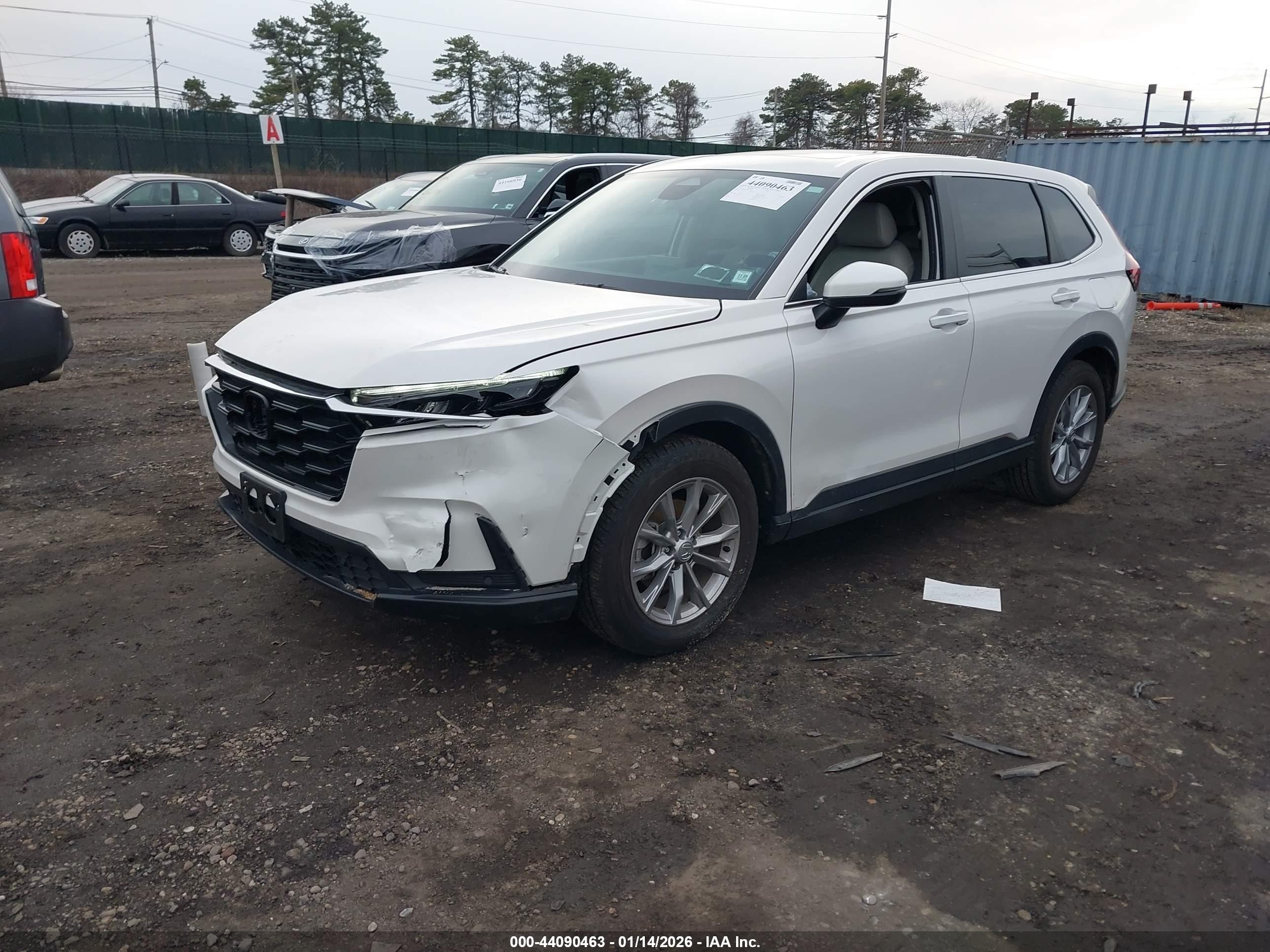 2025 Honda Cr-v Ex-l Awd Белый vin: 2HKRS4H77SH450910