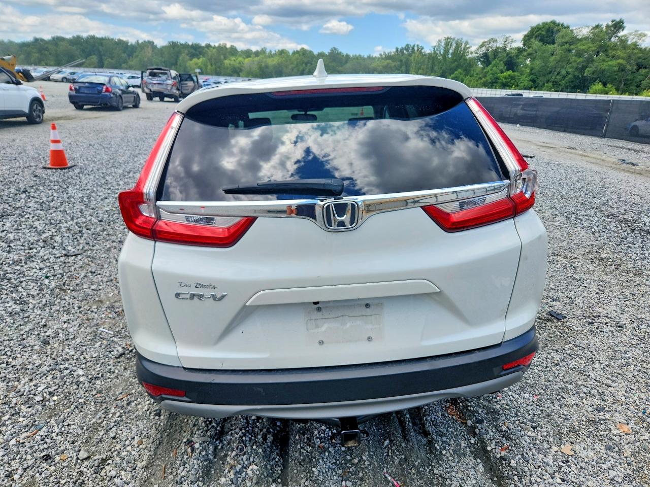 2017 Honda Cr-v Ex White vin: 2HKRW1H52HH507654
