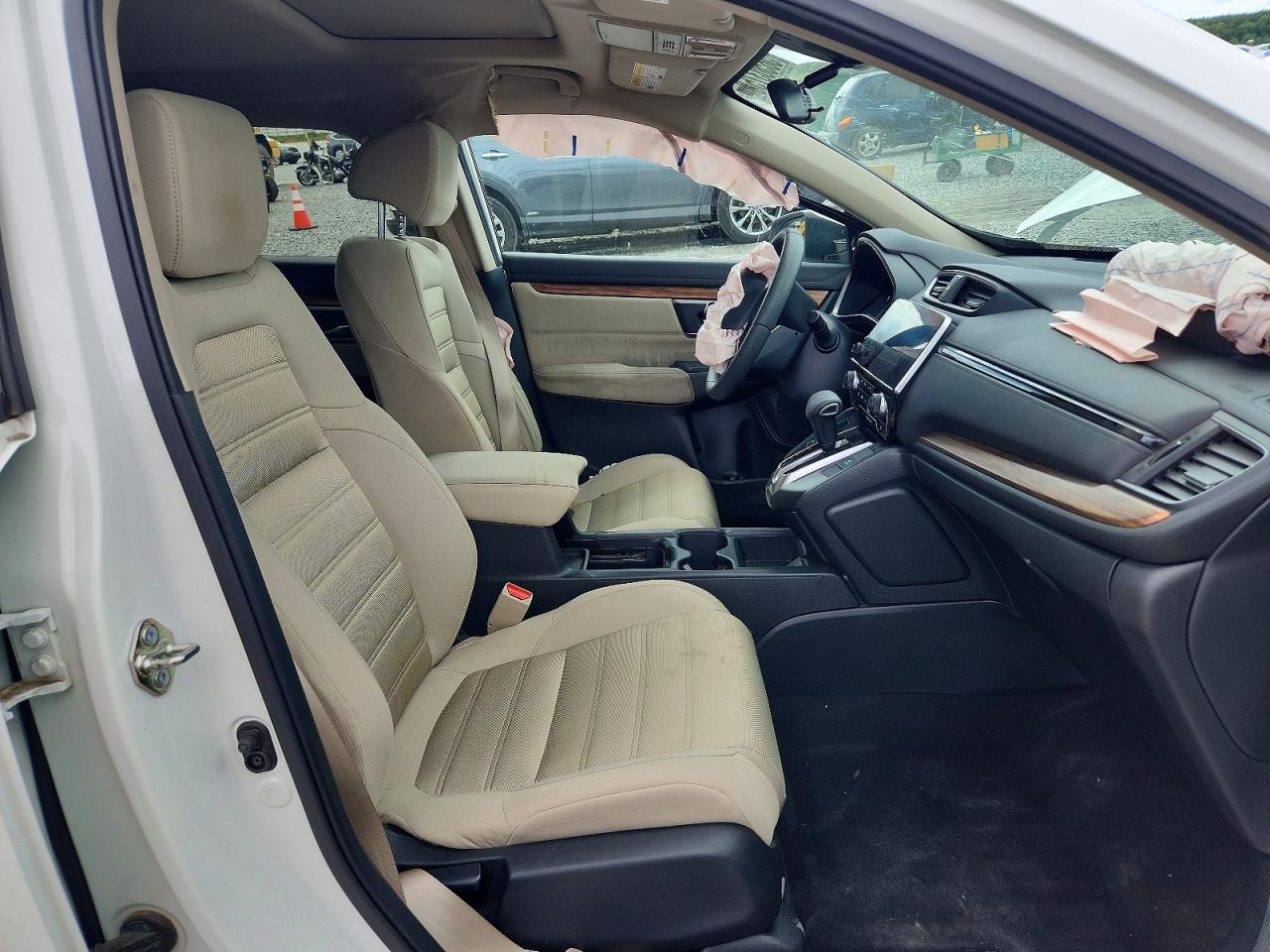 2017 Honda Cr-v Ex White vin: 2HKRW1H52HH507654