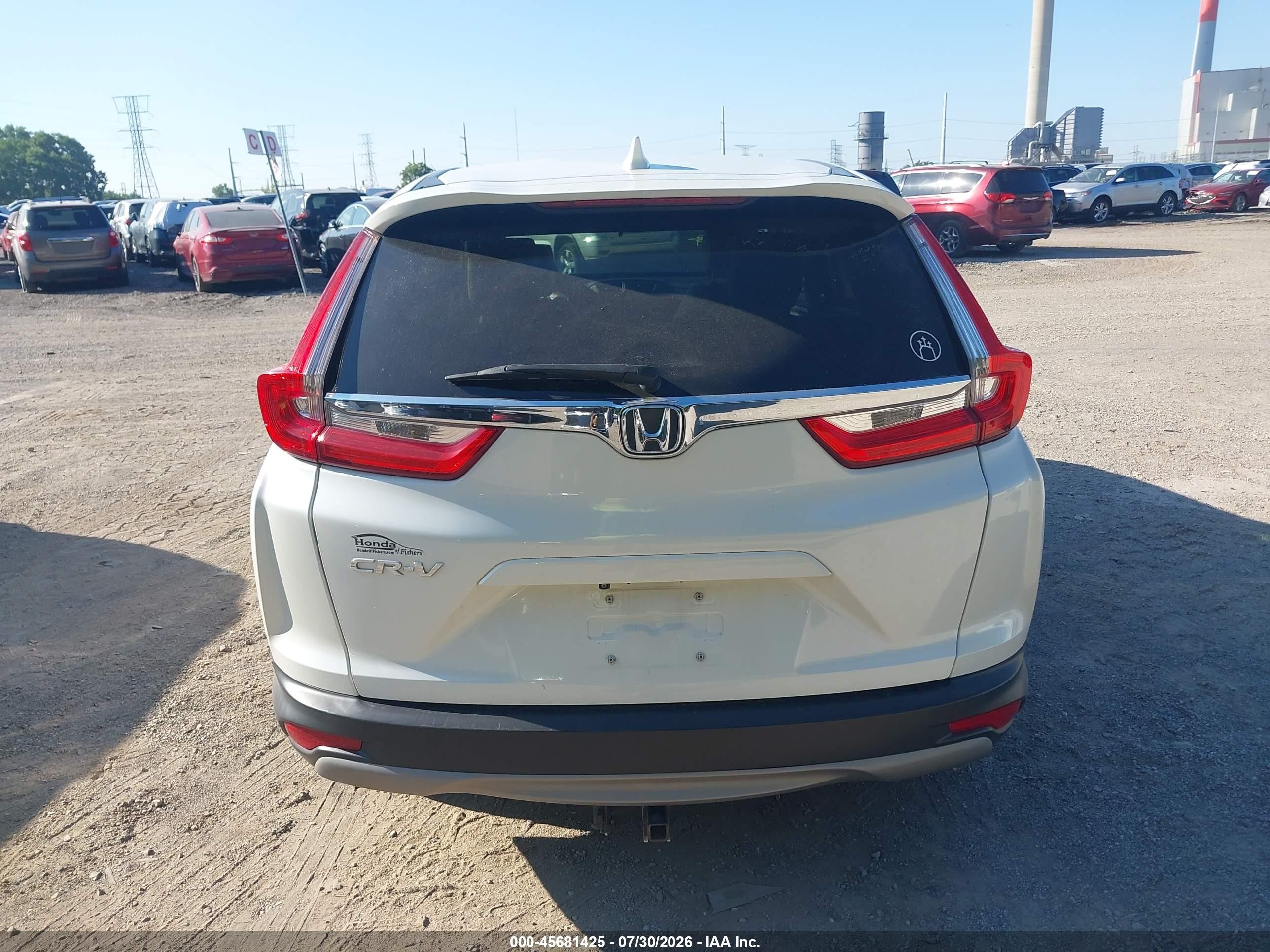 2017 Honda Cr-v Ex White vin: 2HKRW1H57HH511909