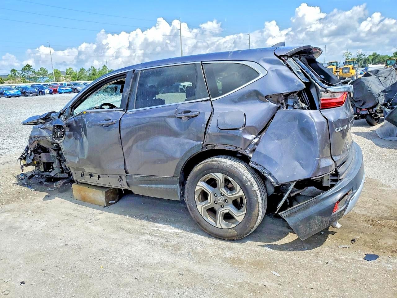 2019 Honda Cr-v Ex Gray vin: 2HKRW1H5XKH515265