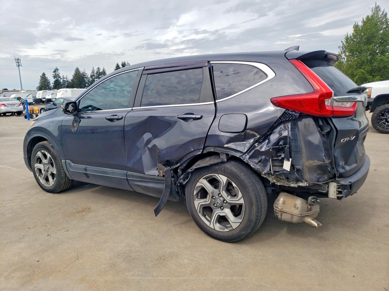 2017 Honda Cr-v Exl Gray vin: 2HKRW1H80HH513608