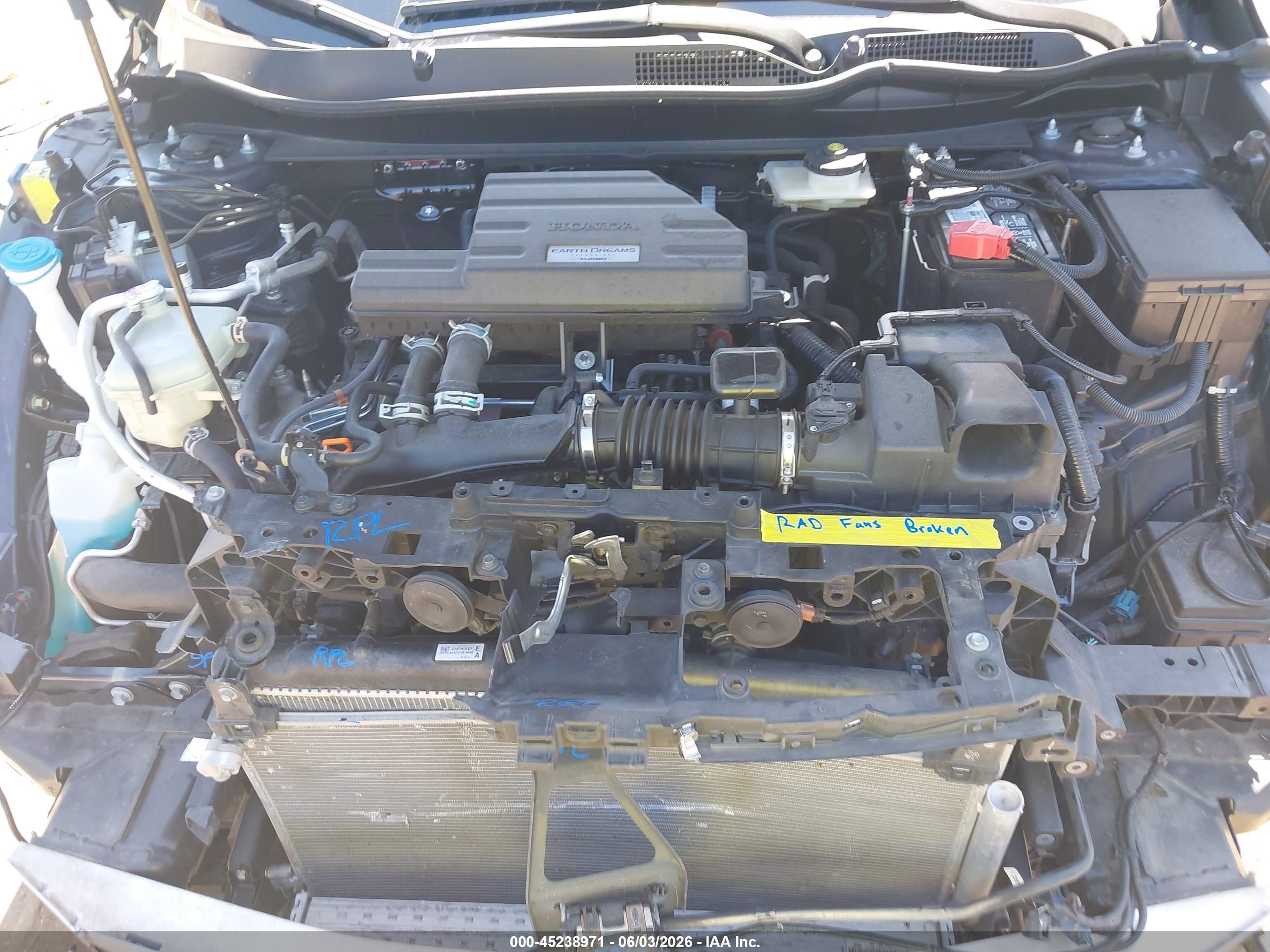 2019 Honda Cr-v Ex-l Blue vin: 2HKRW1H86KH504516